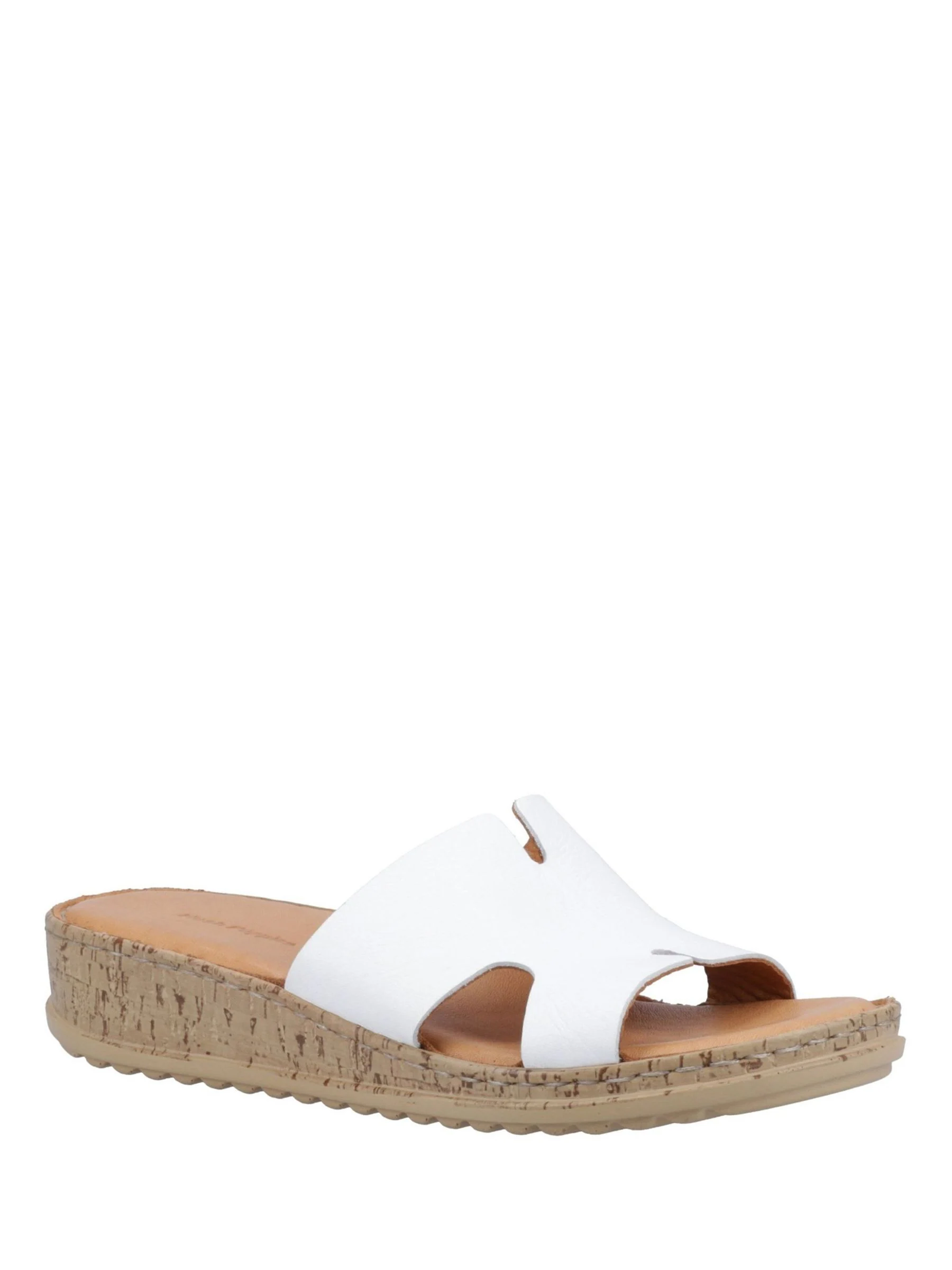 Hush Puppies White Eloise Mule Sandals