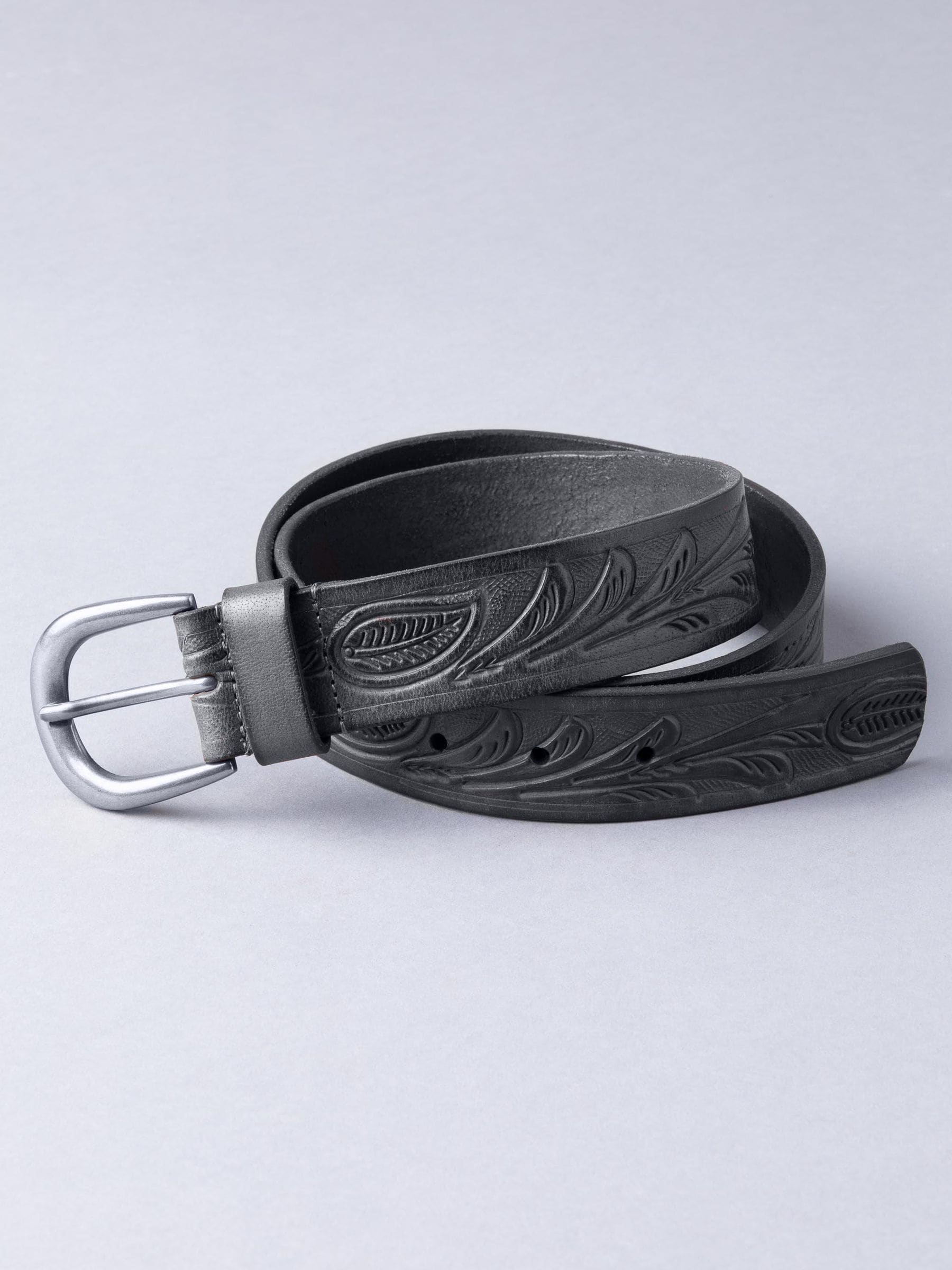 Lakeland Leather Black Embossed Belt