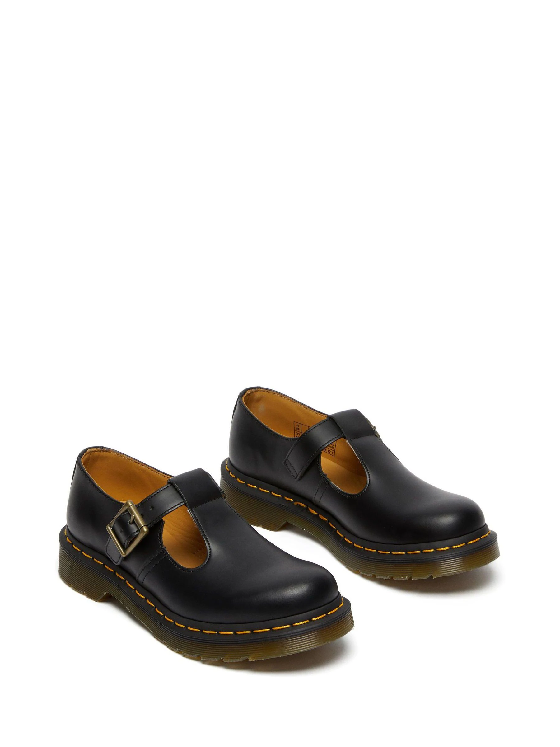 Dr. Martens Black Polley Smooth Leather Shoes