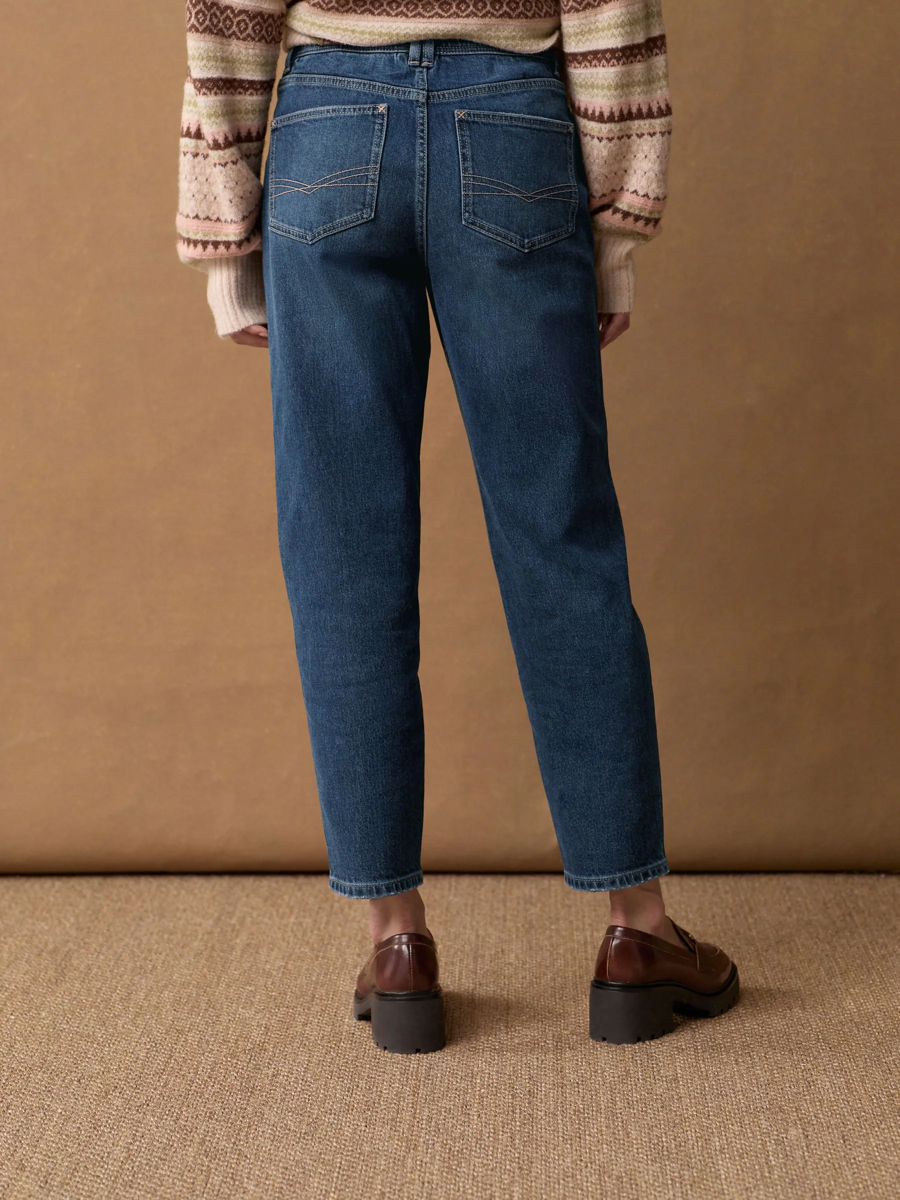 Inky Blue Mom Comfort Stretch Jeans