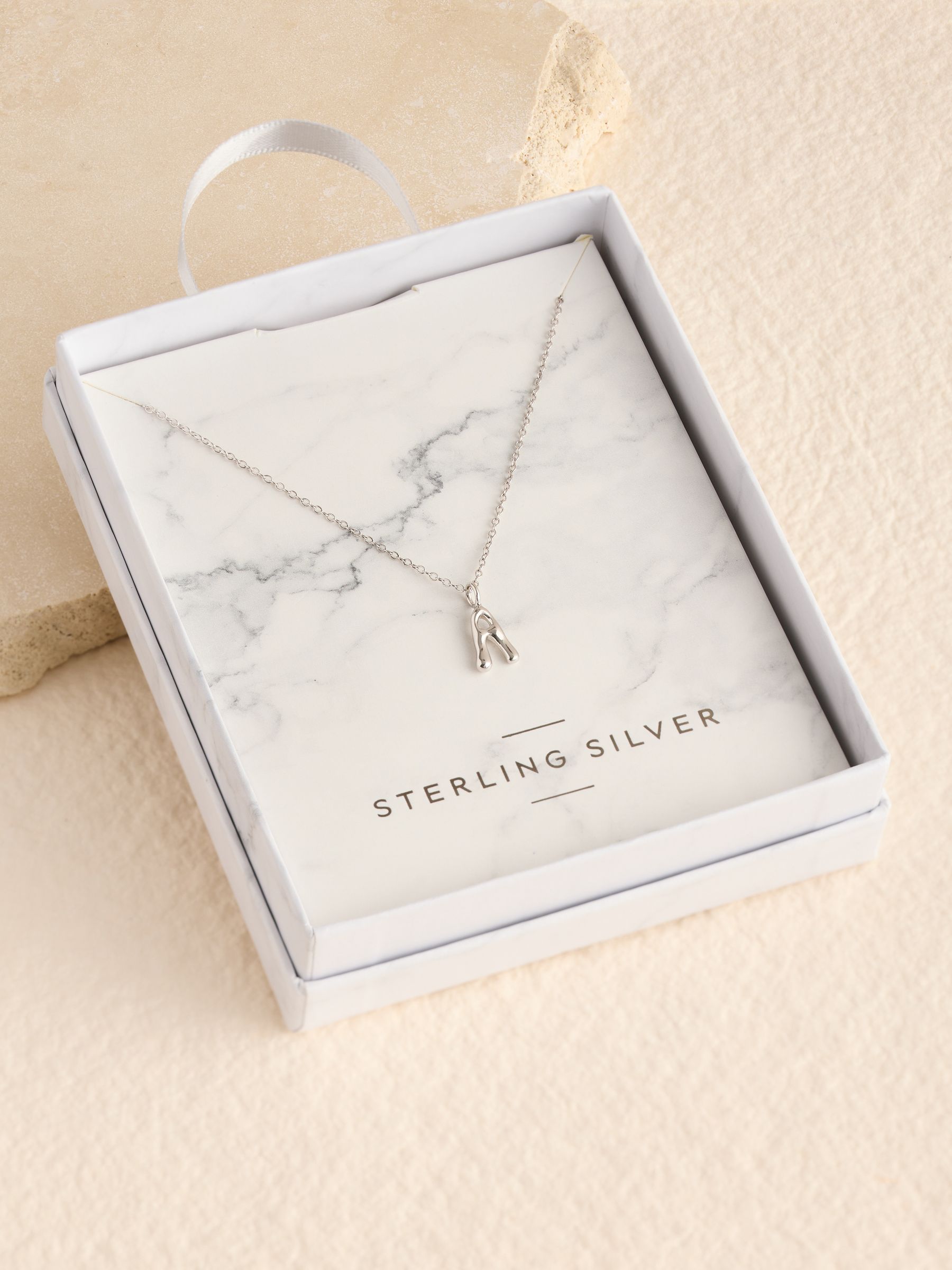 Sterling Silver Initial Necklace