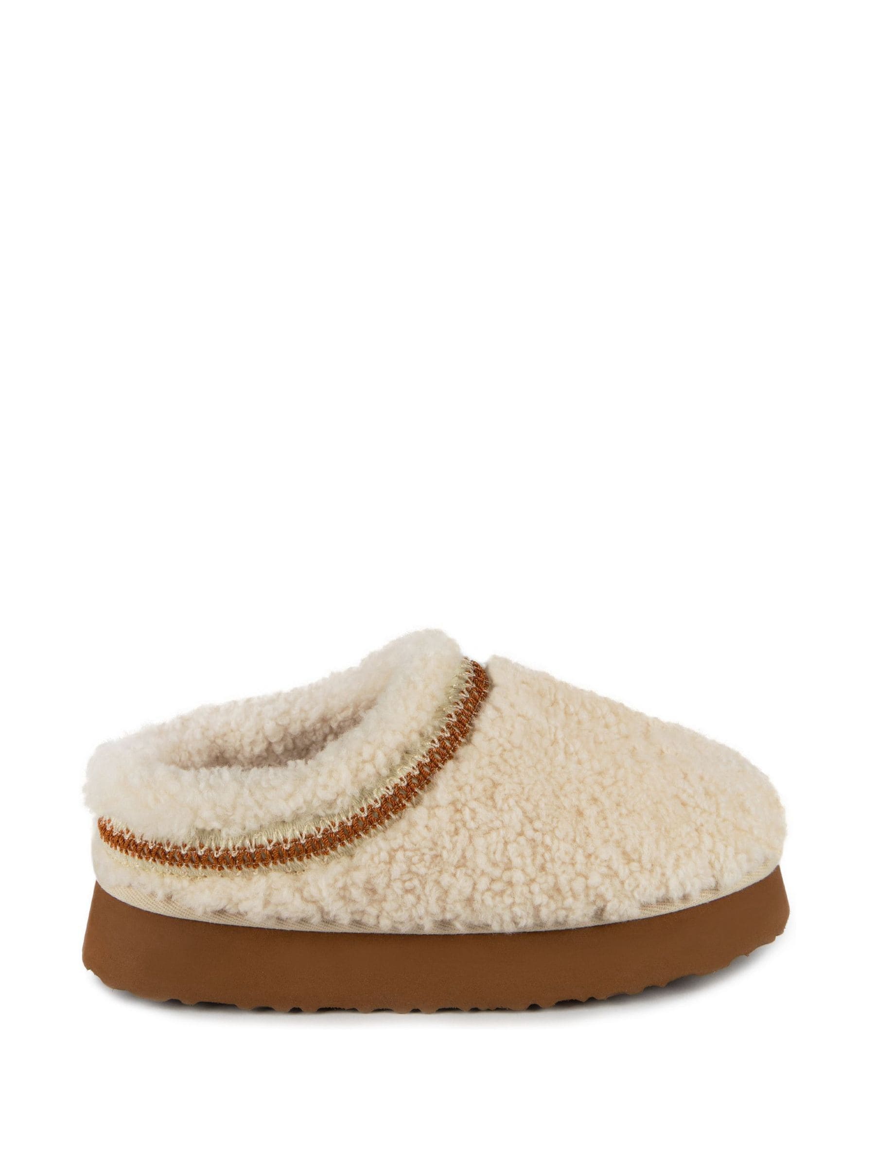 Just Sheepskin Ladies Miley Platform Mule Winter Slippers