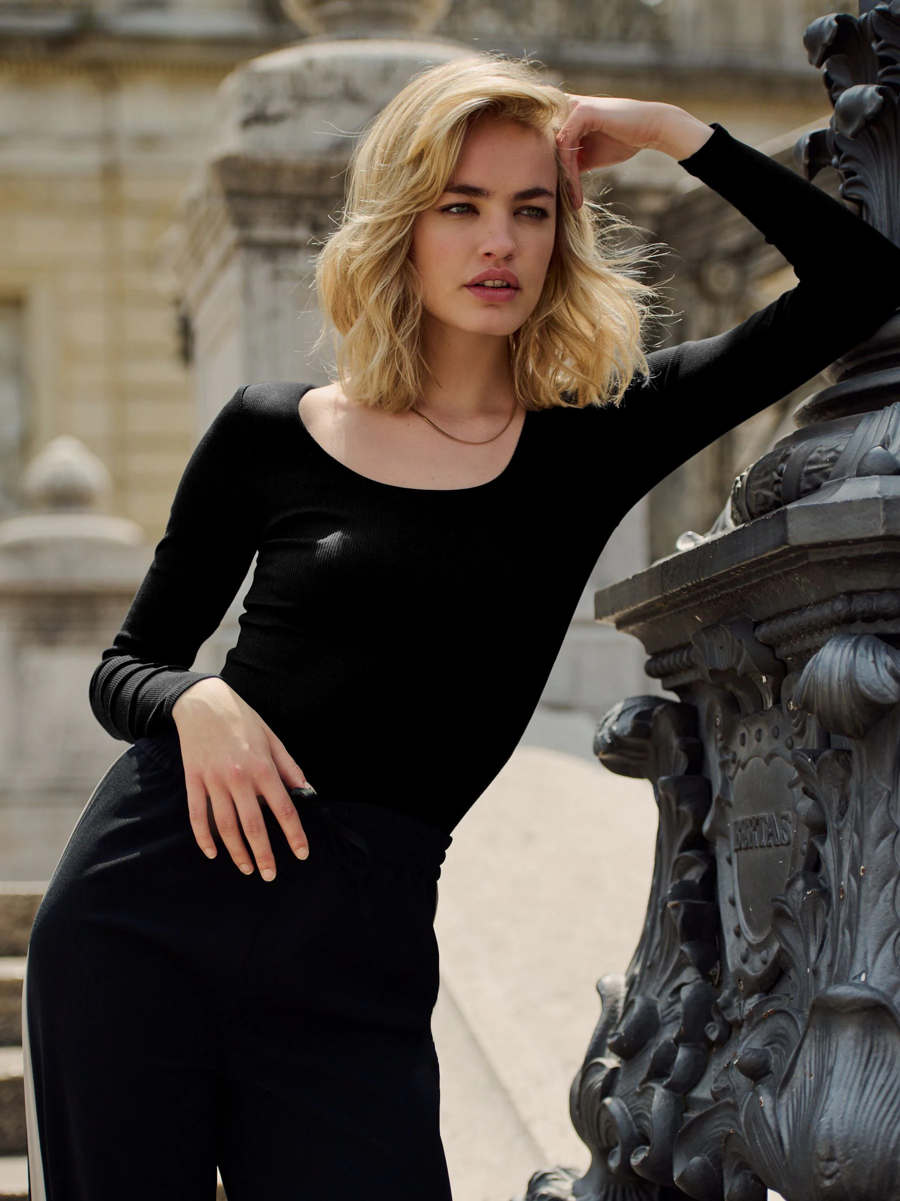 The Set 3 Pack Ribbed Long Sleeve Bodysuits Grey/Black/White