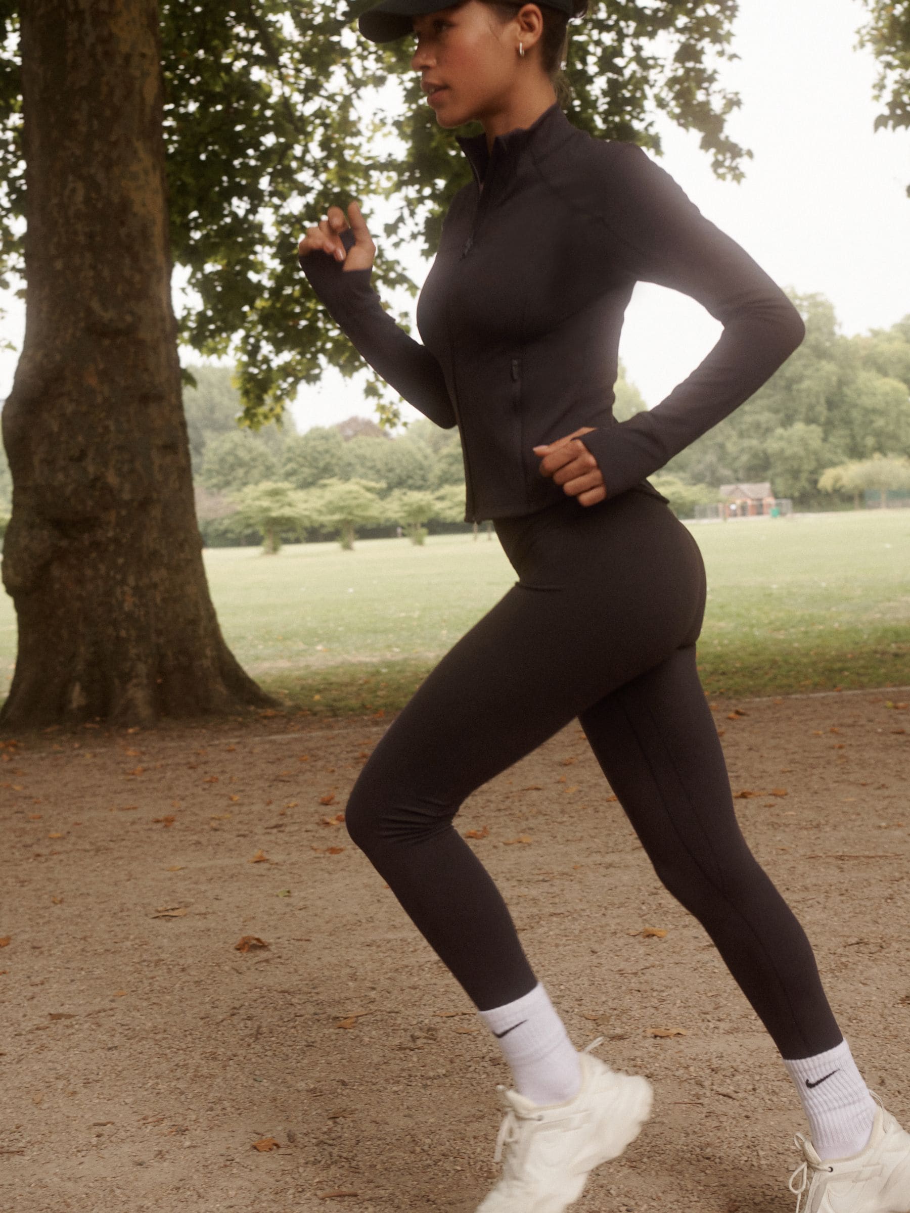 Chocolate Brown Active Sports Zip Through Yoga Jacket