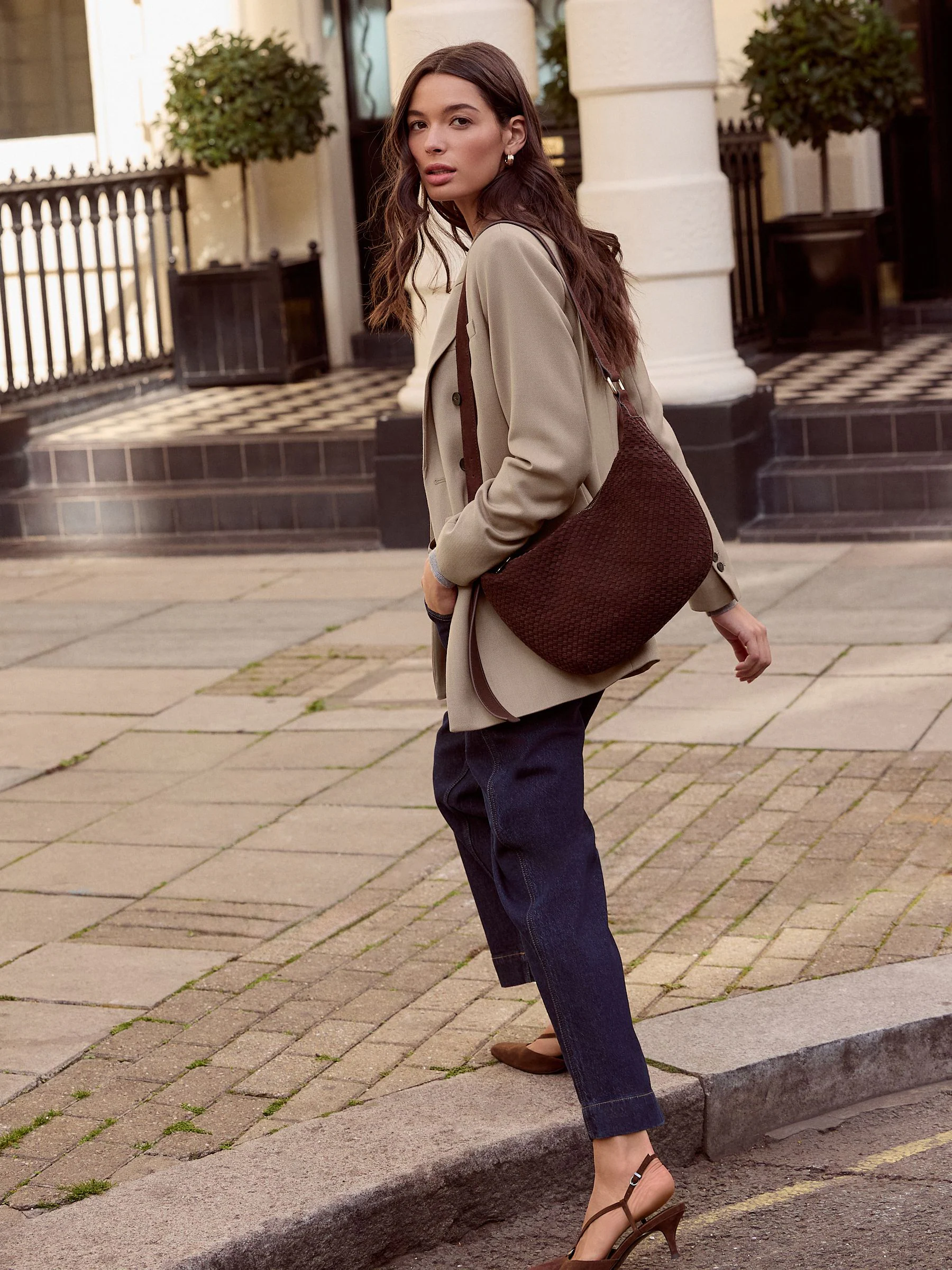 Neutral N. Premium Wool Blend Twill Blazer