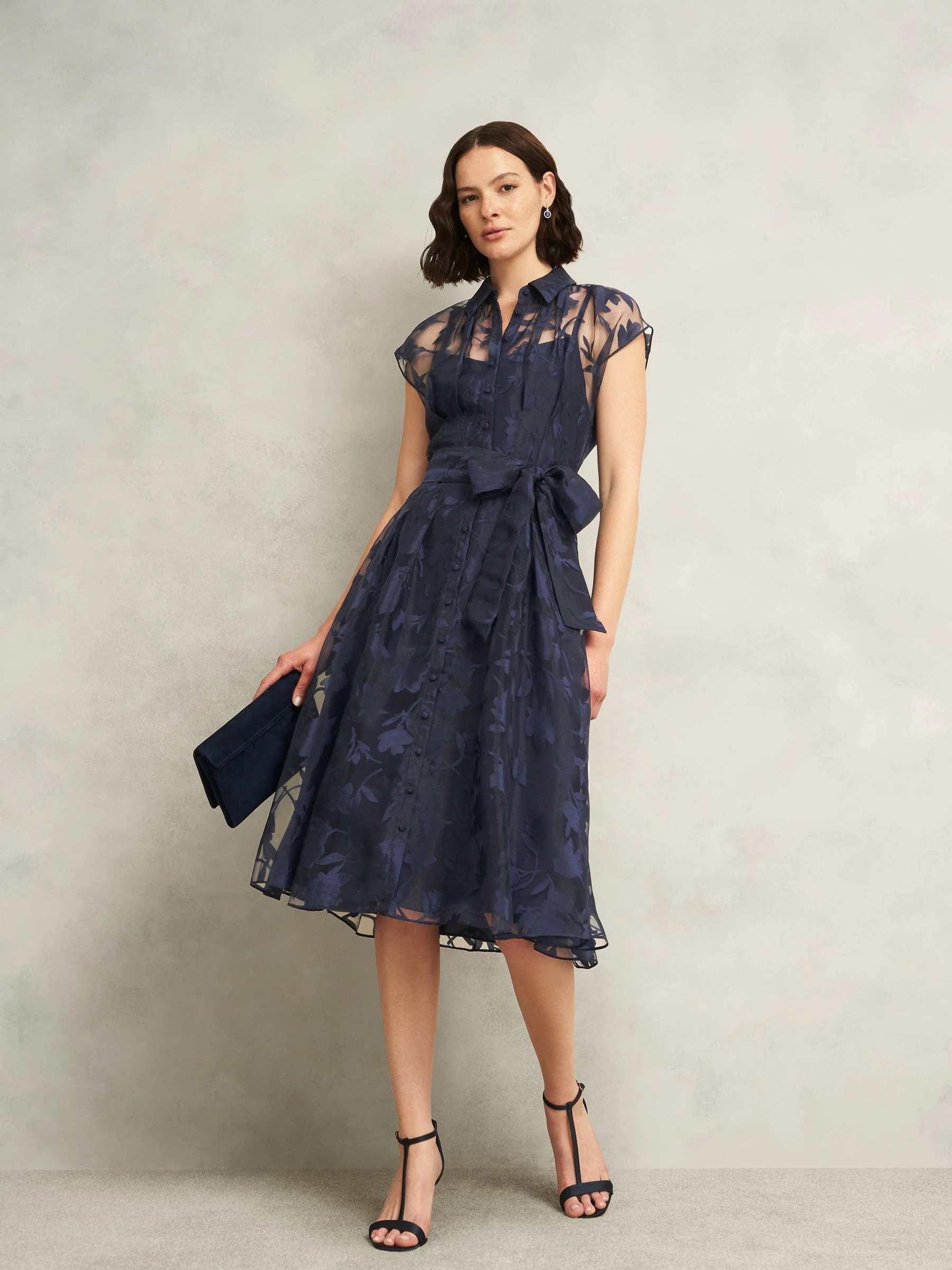 Hobbs Blue Tess Dress
