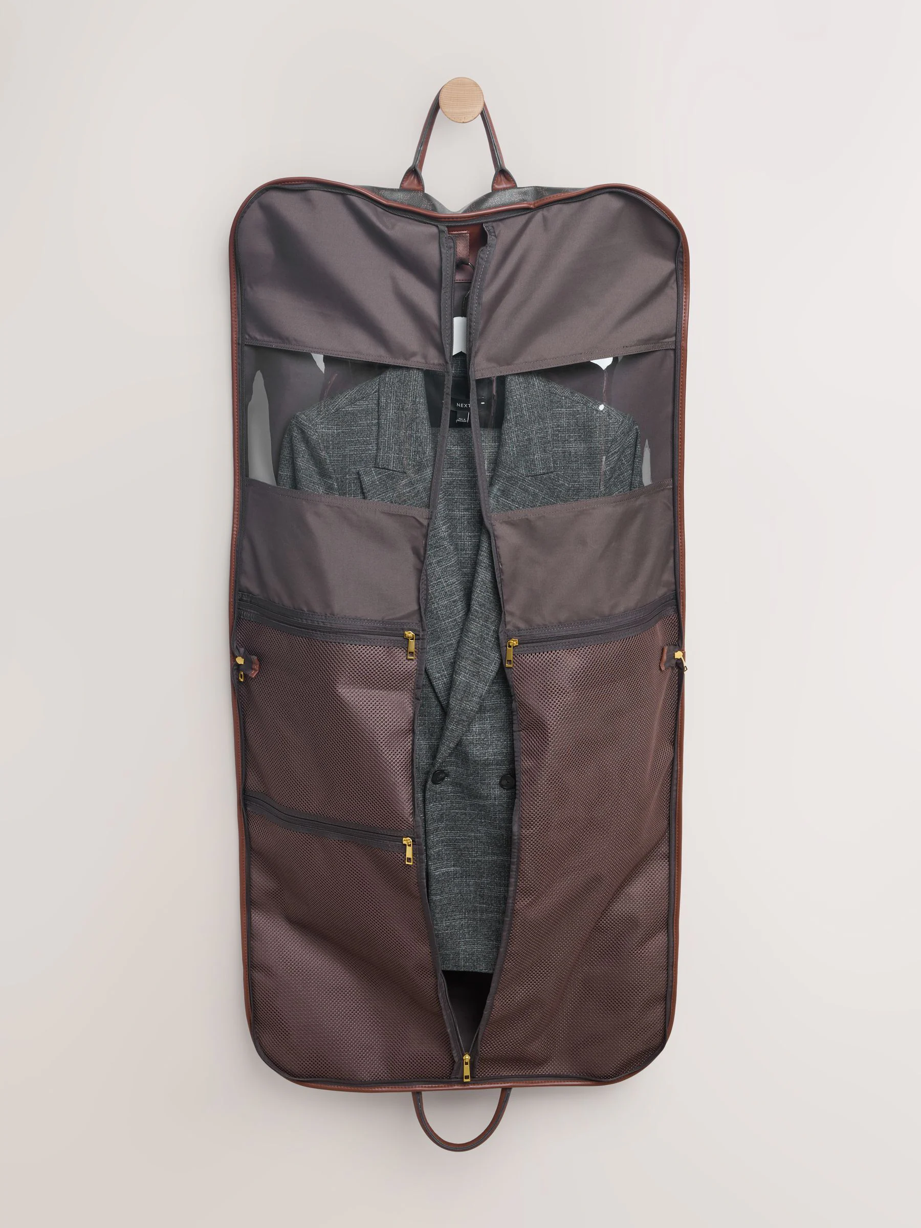 Print Monogram Suit Carrier Bag