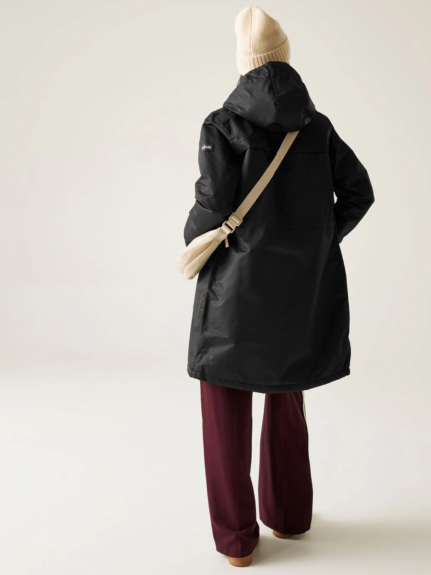 Regatta Black Romine II Long Length Waterproof Coat