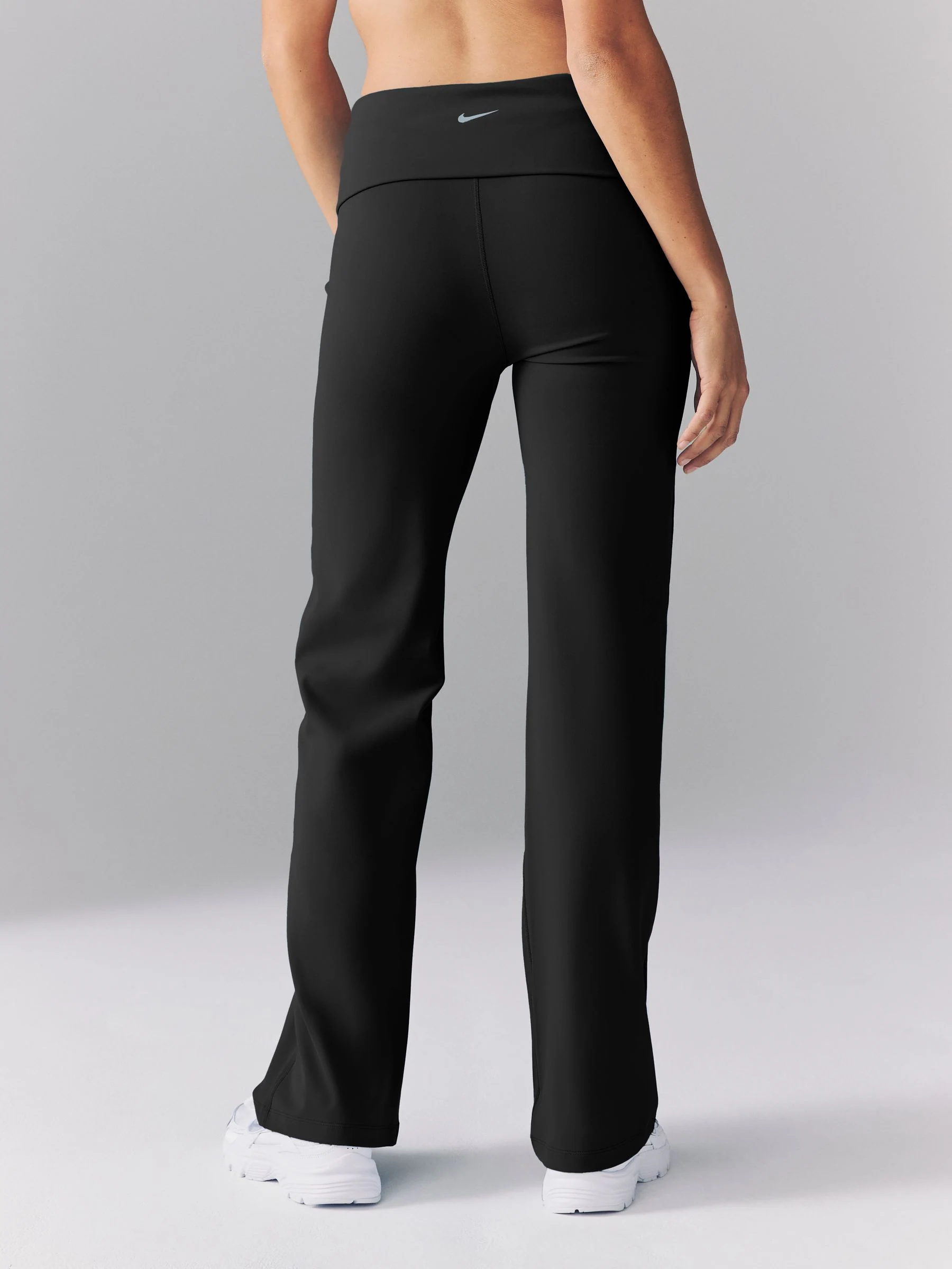 Nike Black One High Waisted Wide Leg Leggings