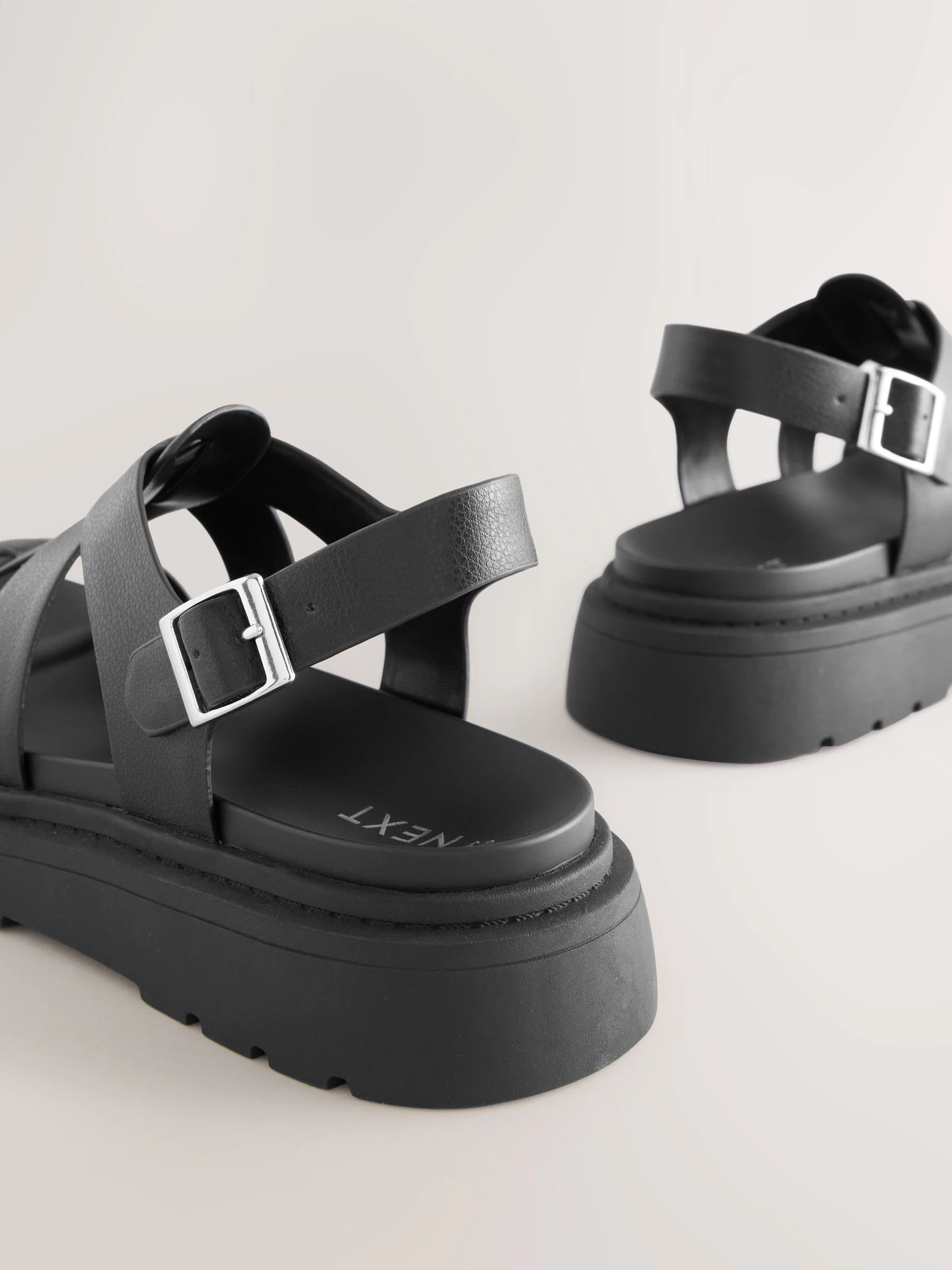Black Forever Comfort® Chunky Sandals