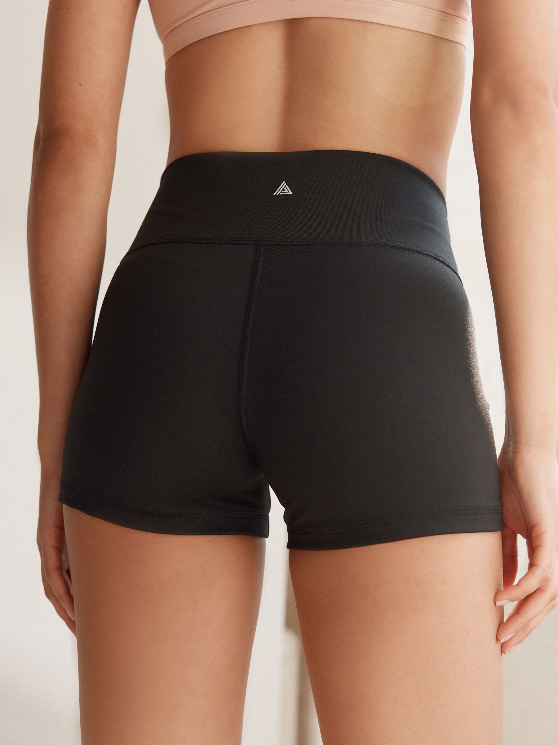 Black Booty Sports Dry Tech Tummy Control Shorts
