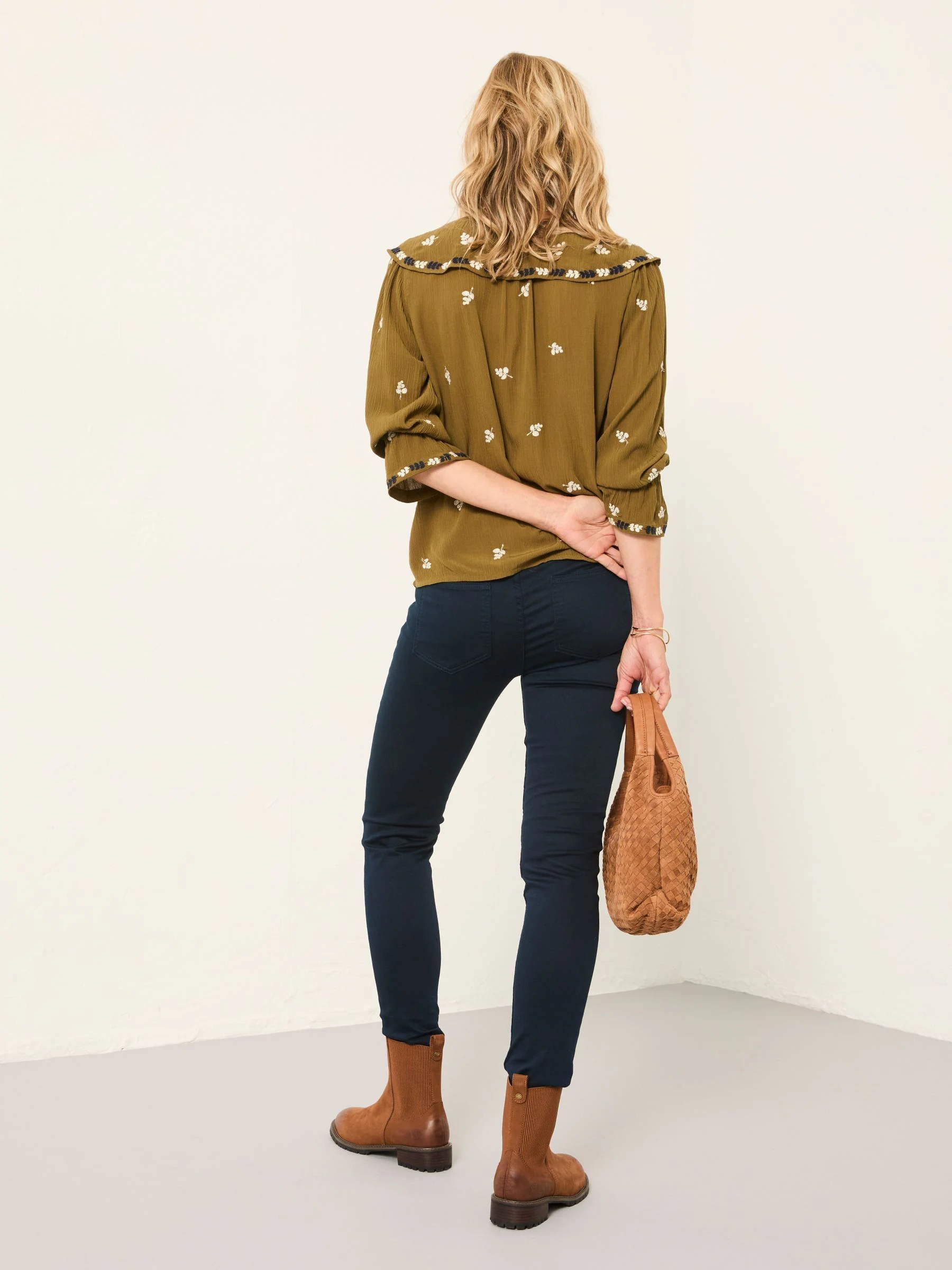 FatFace Hayle Navy Five Pocket Jegging