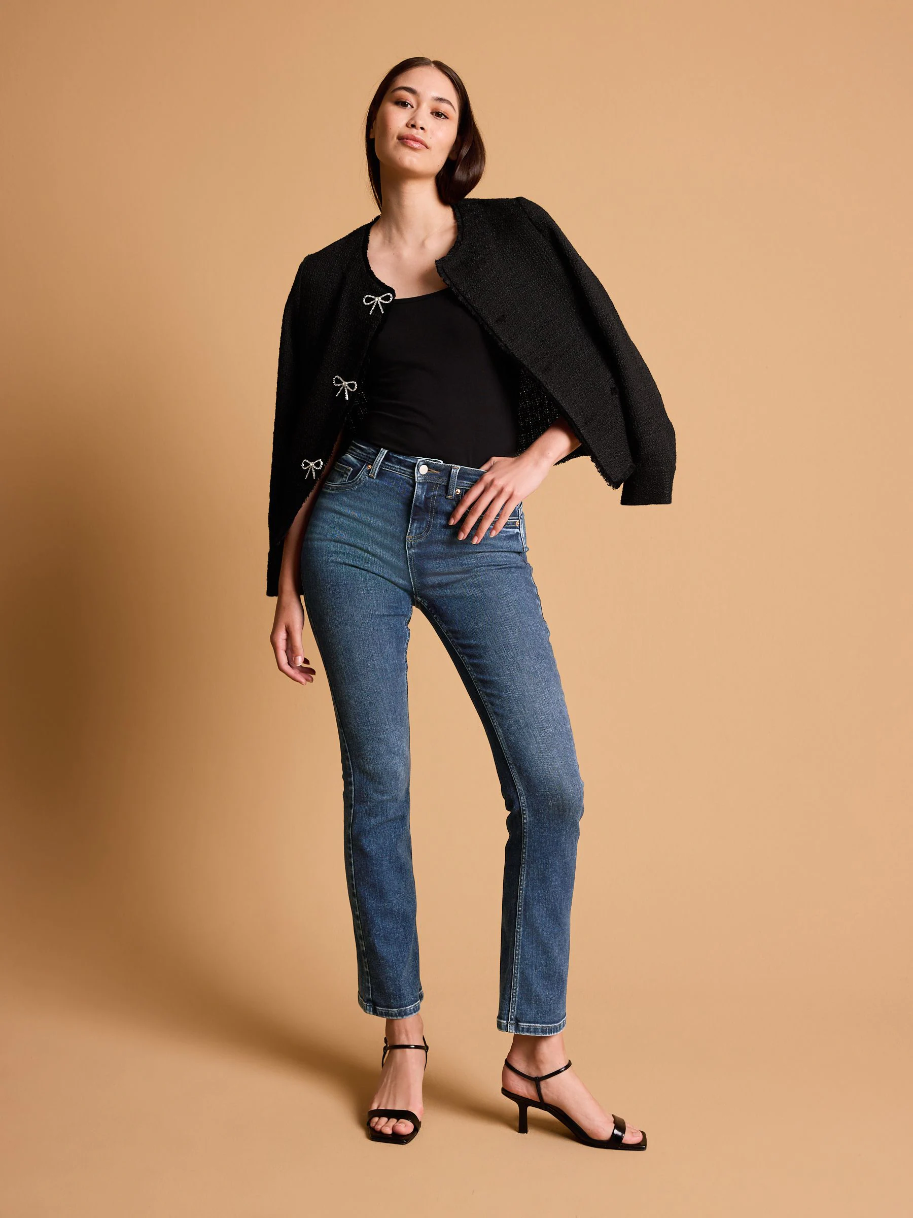 Dark Blue Supersoft Bootcut Jeans