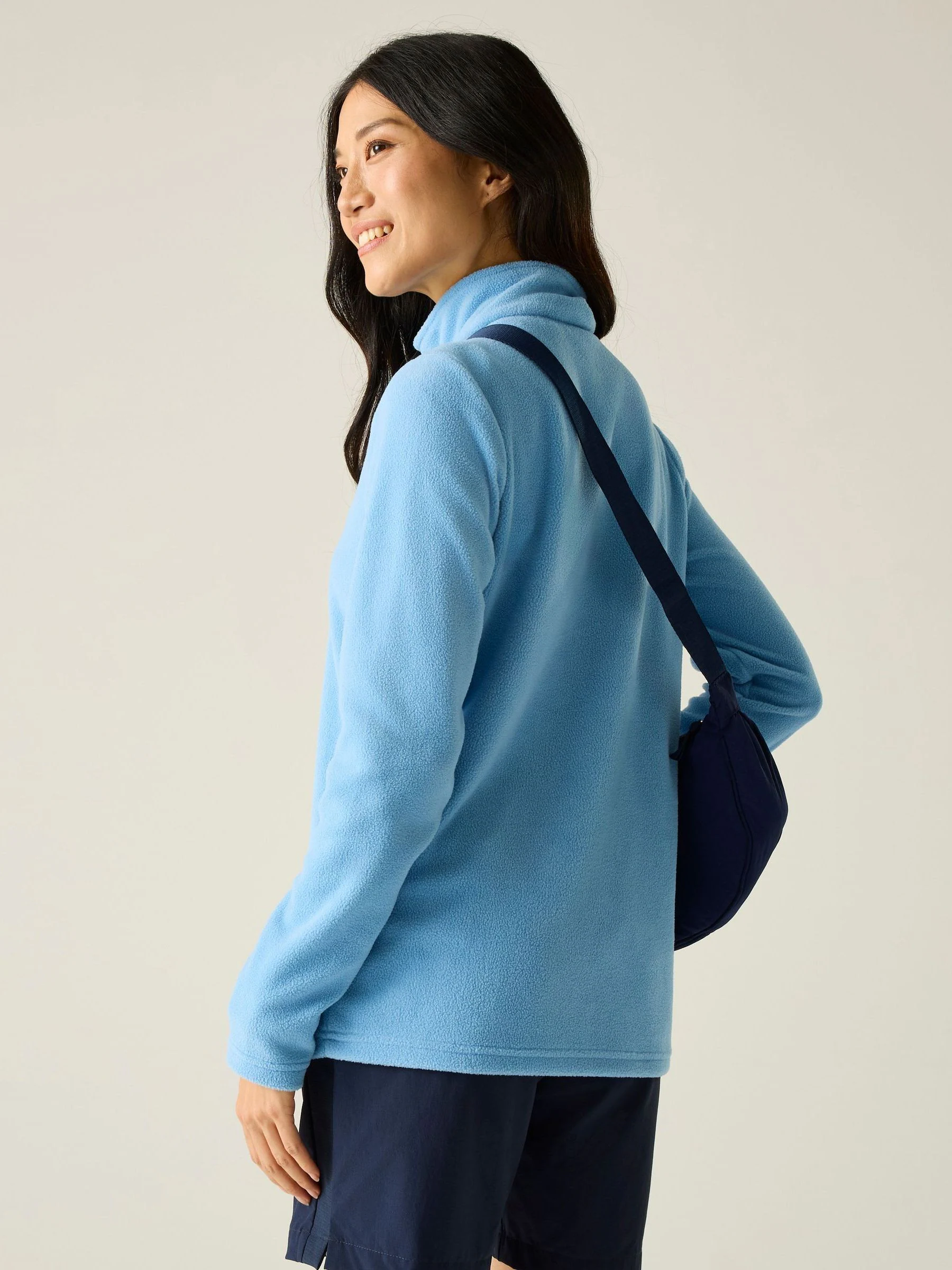 Regatta Blue Sweetheart Zip Neck Fleece