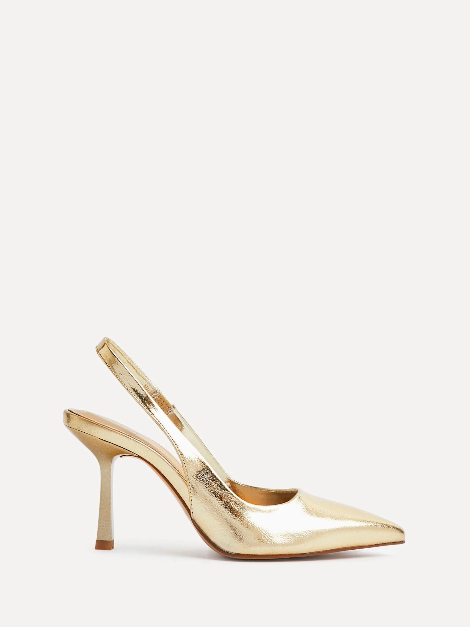 Linzi Gold Dash Slingback Court Heels