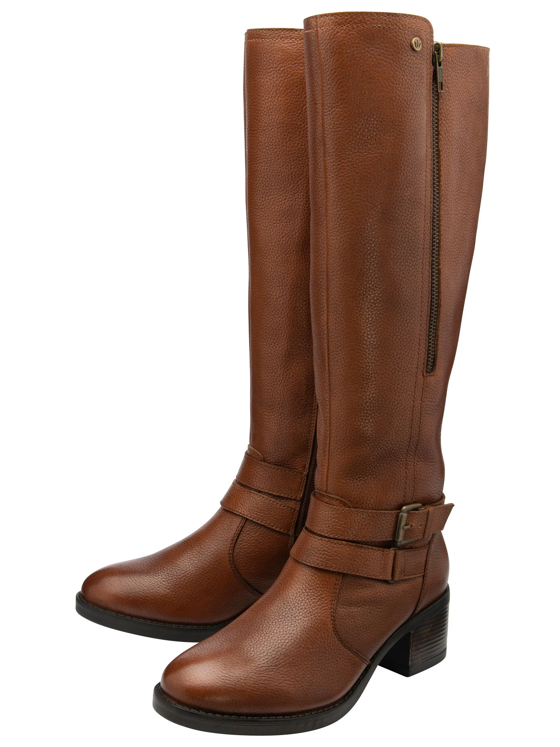 Lotus Brown Knee High Boots