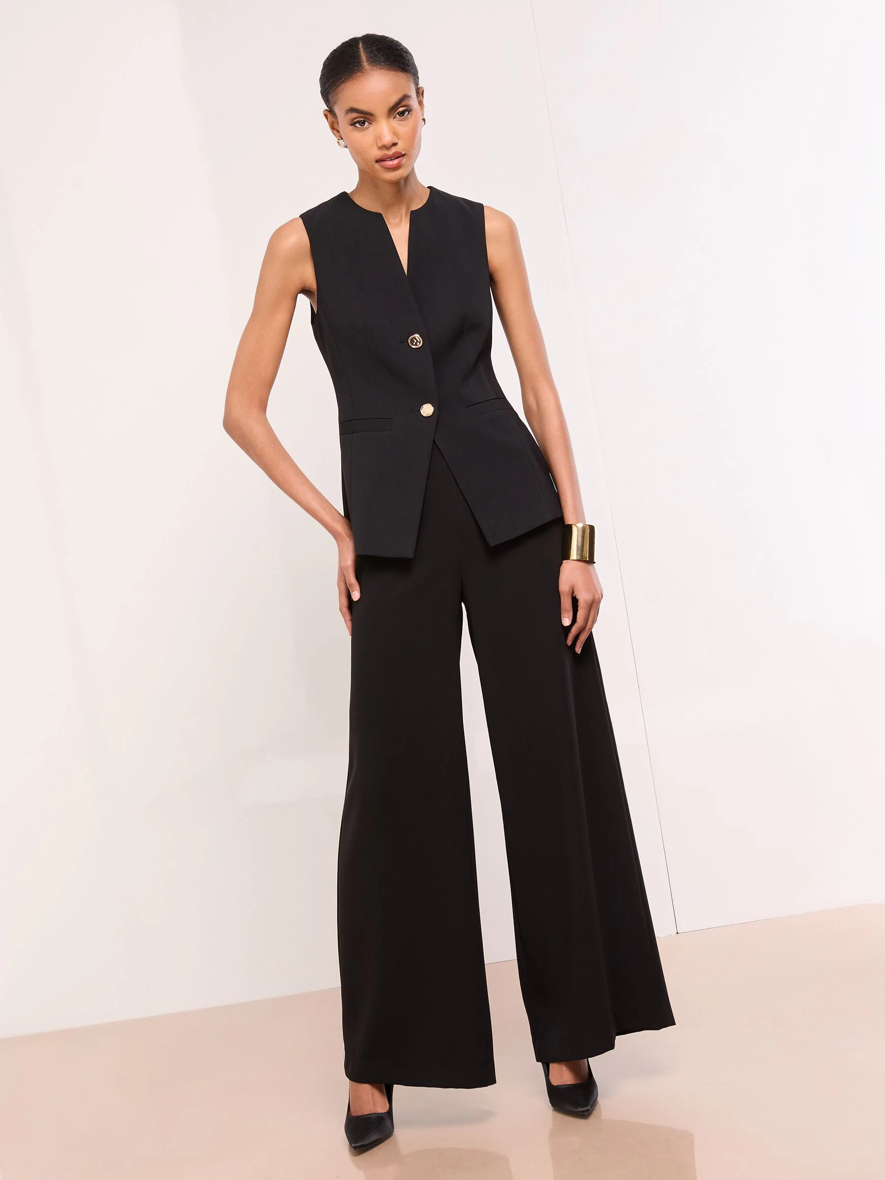 Lipsy Black Premium Tailored Waistcoat