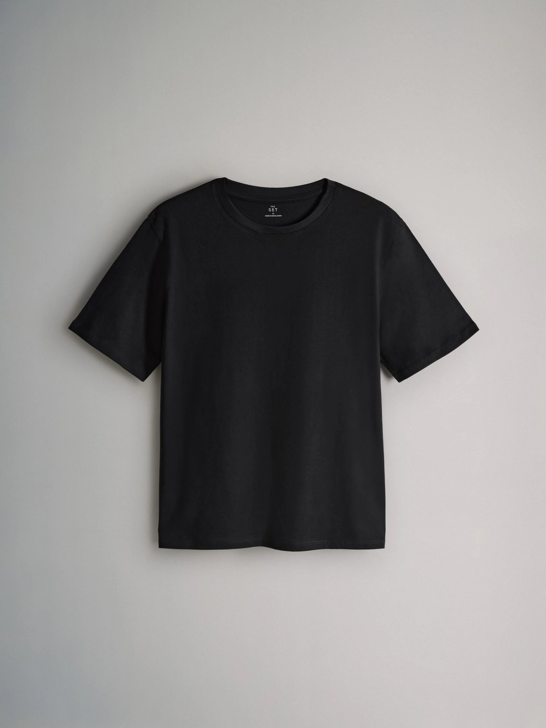 The Set 4 Pack Short Sleeved Relaxed T-Shirts Black/Stripe/Grey/White