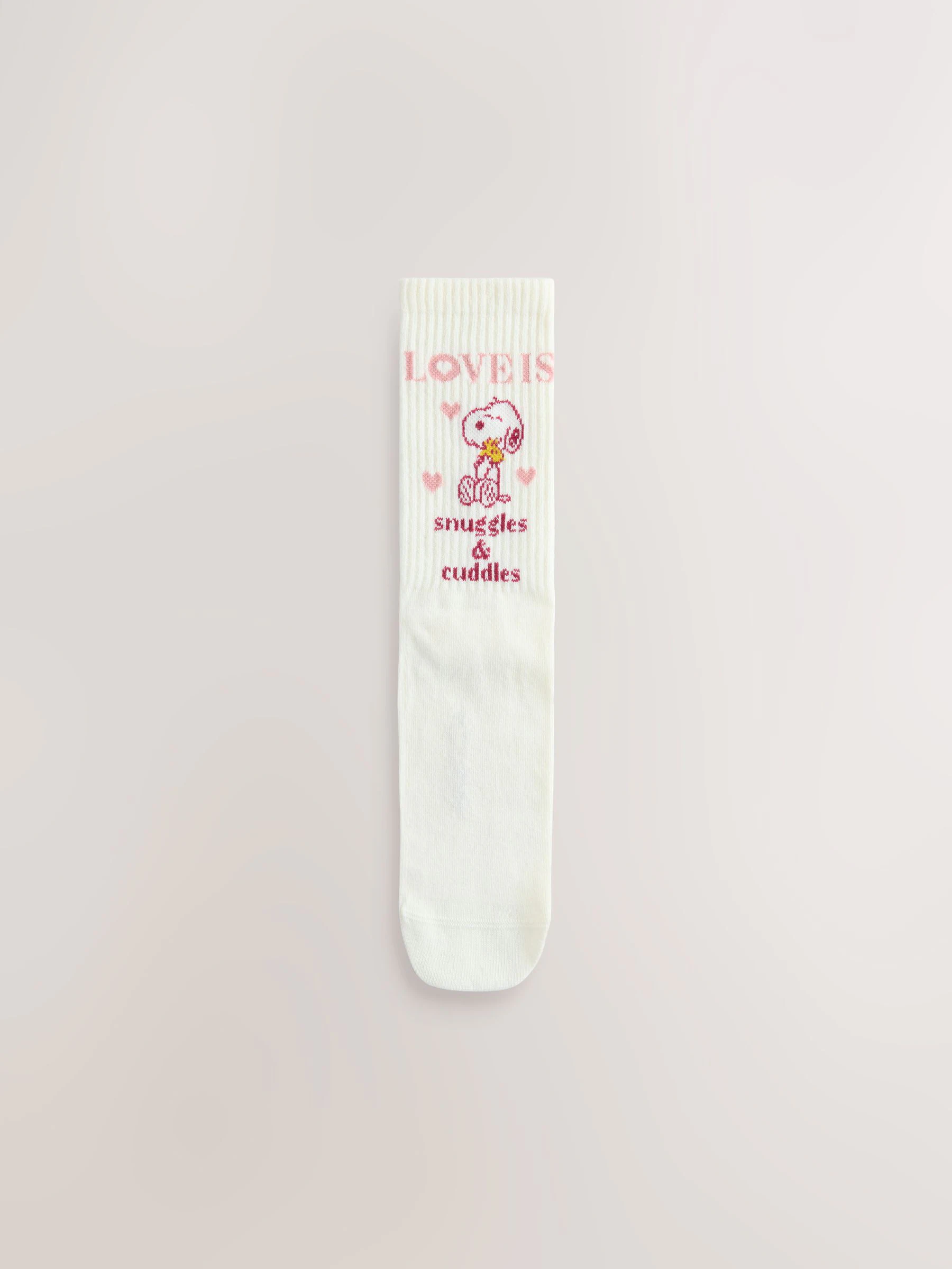 Snoopy Valentine License Ankle Socks 3 Pack