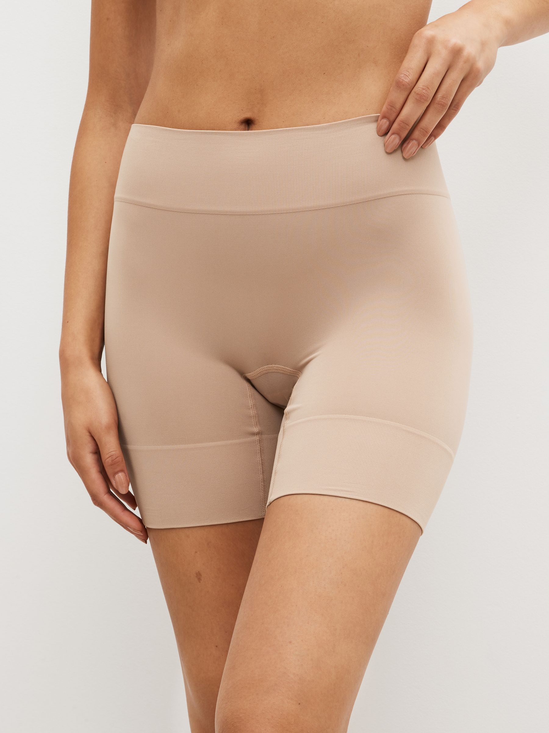 Black / Pastel Rose Nude Seamless Smoothing Anti-Chafe Shorts 2 Pack