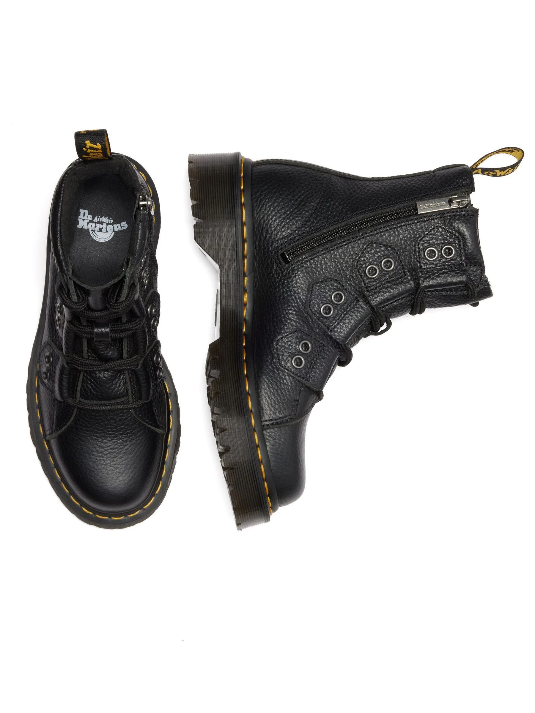 Dr. Martens Black 1460 Bex Ltt Milled Nappa Boots