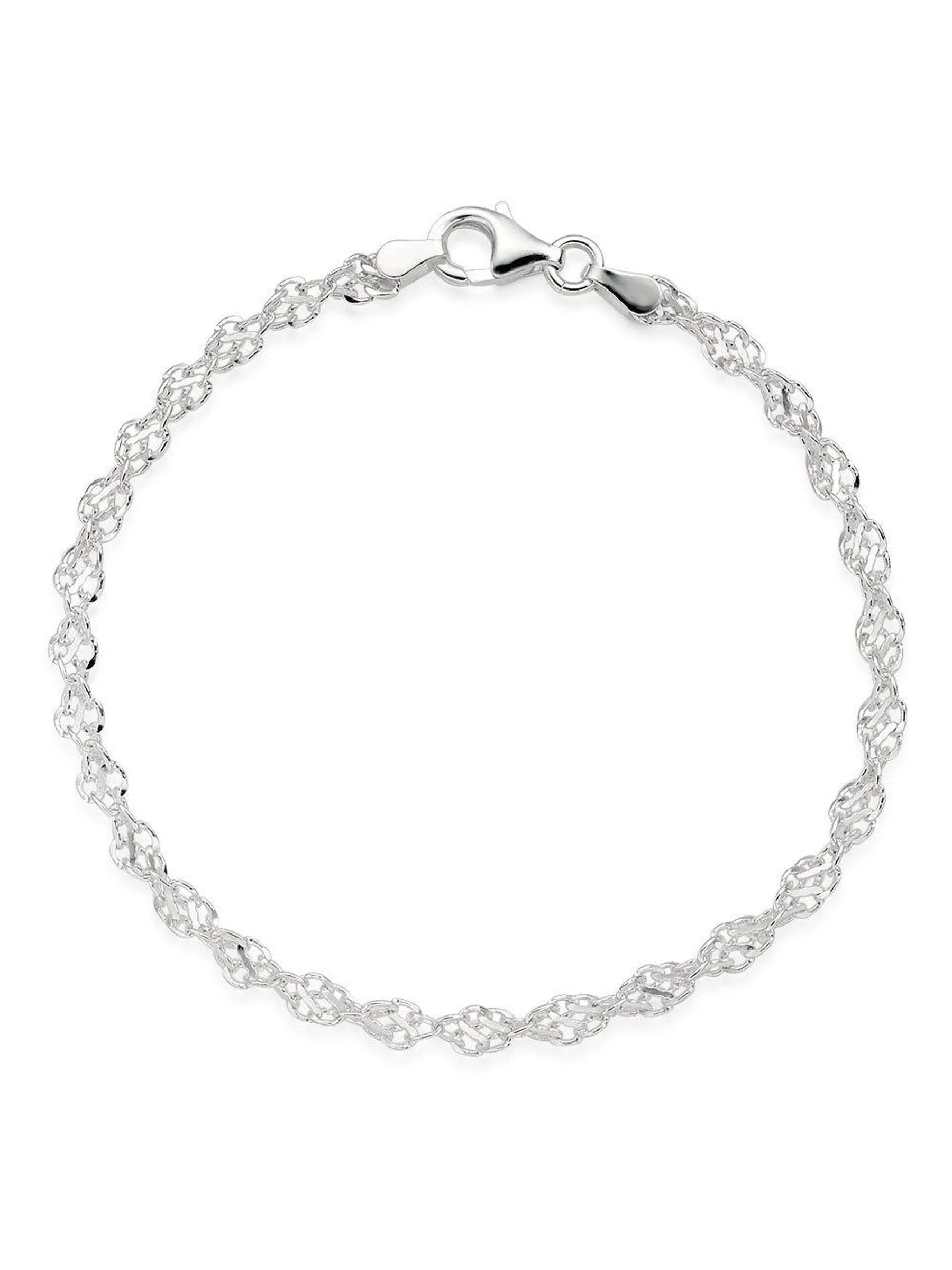 Beaverbrooks Sterling Silver Twist Bracelet