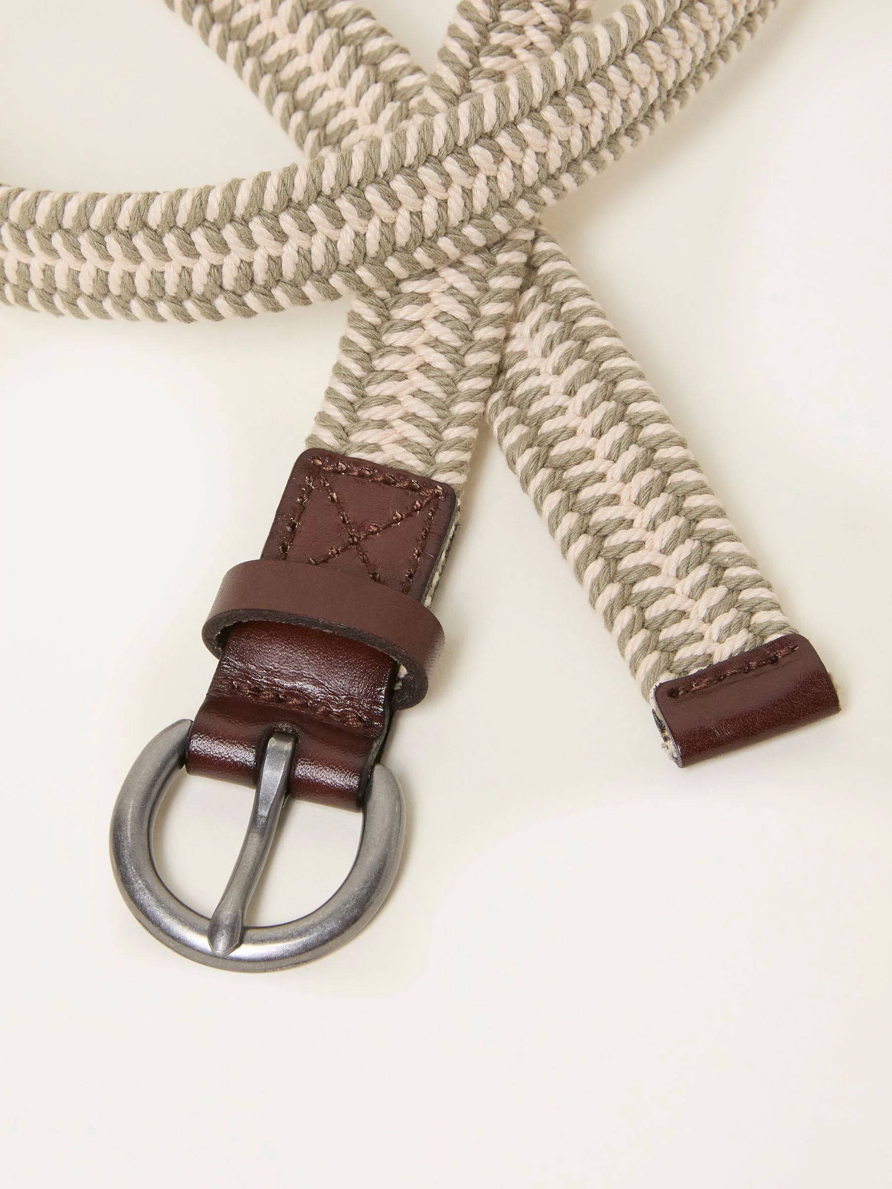 FatFace Green Woven Belt