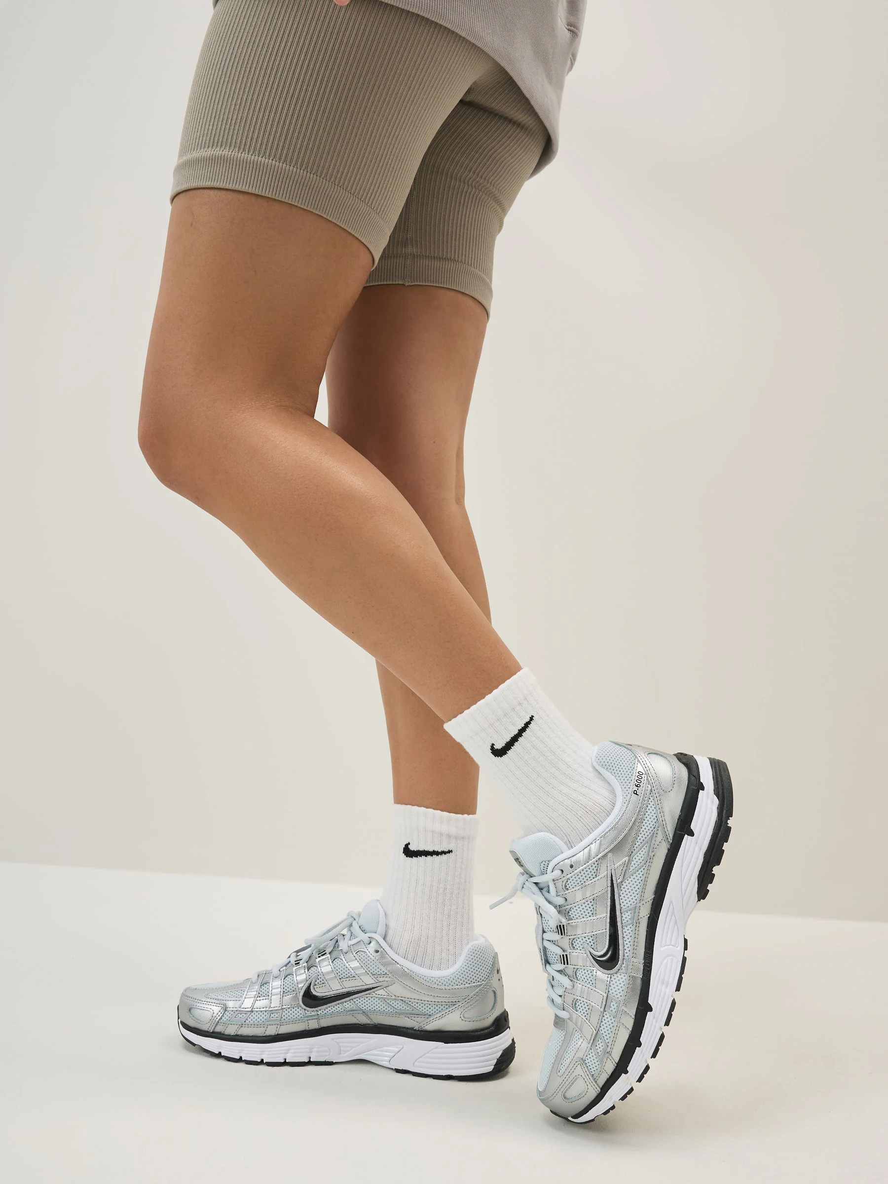 Nike Metallic Silver P6000 Trainers
