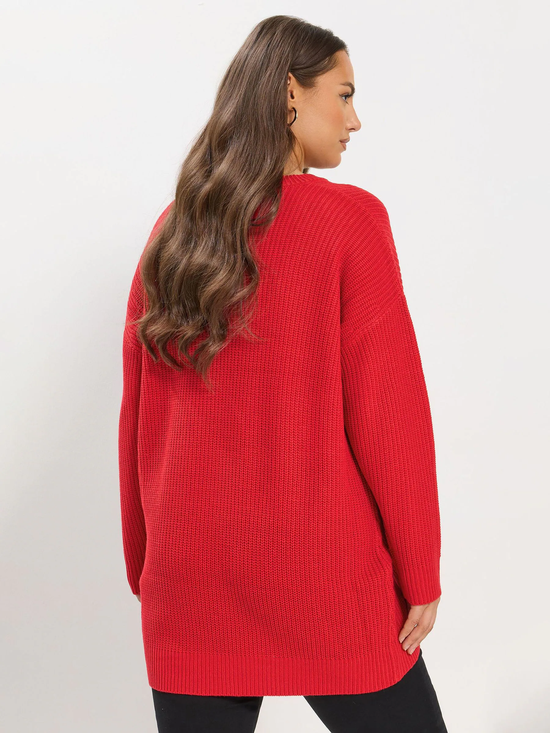 Yours Curve Red Essential Jumper