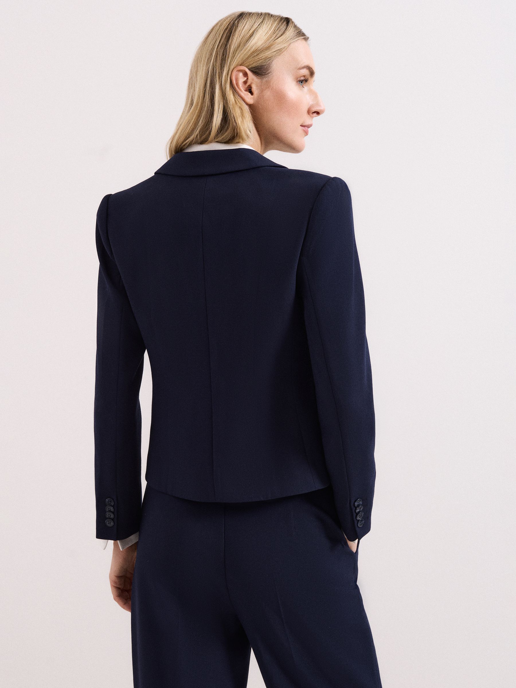 Phase Eight Blue Aubrie Fitted Blazer
