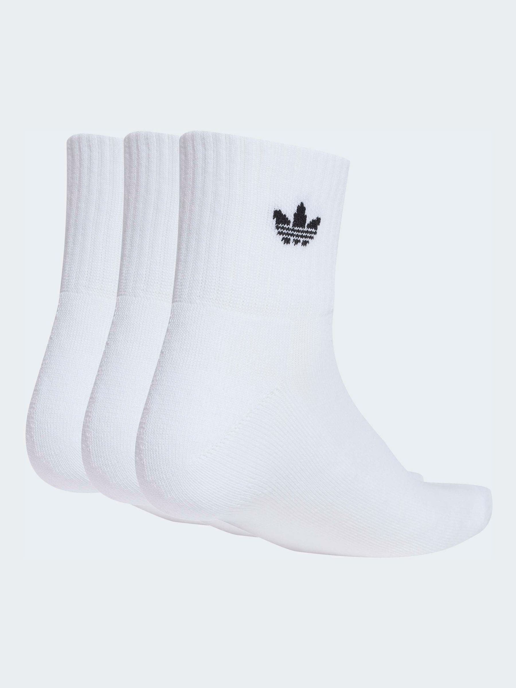 adidas originals White Ankle Socks 3 Pack