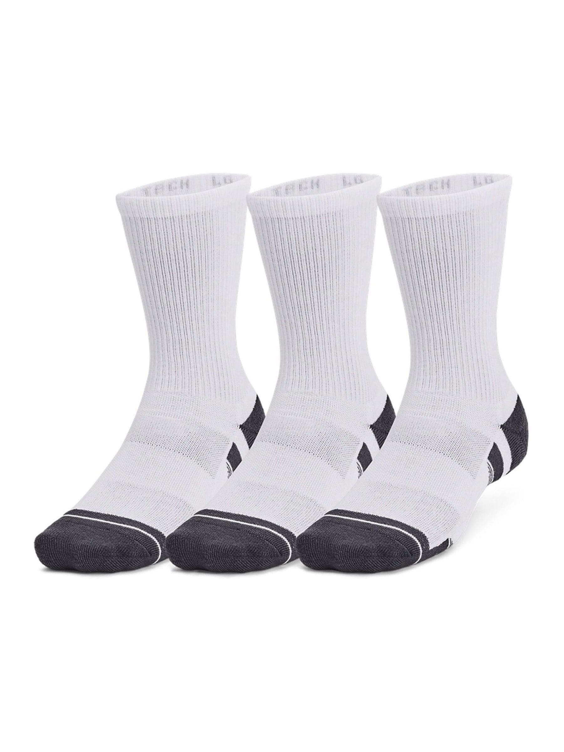 Under Armour White Crew Performance Tech Crew Socks 3 Pack