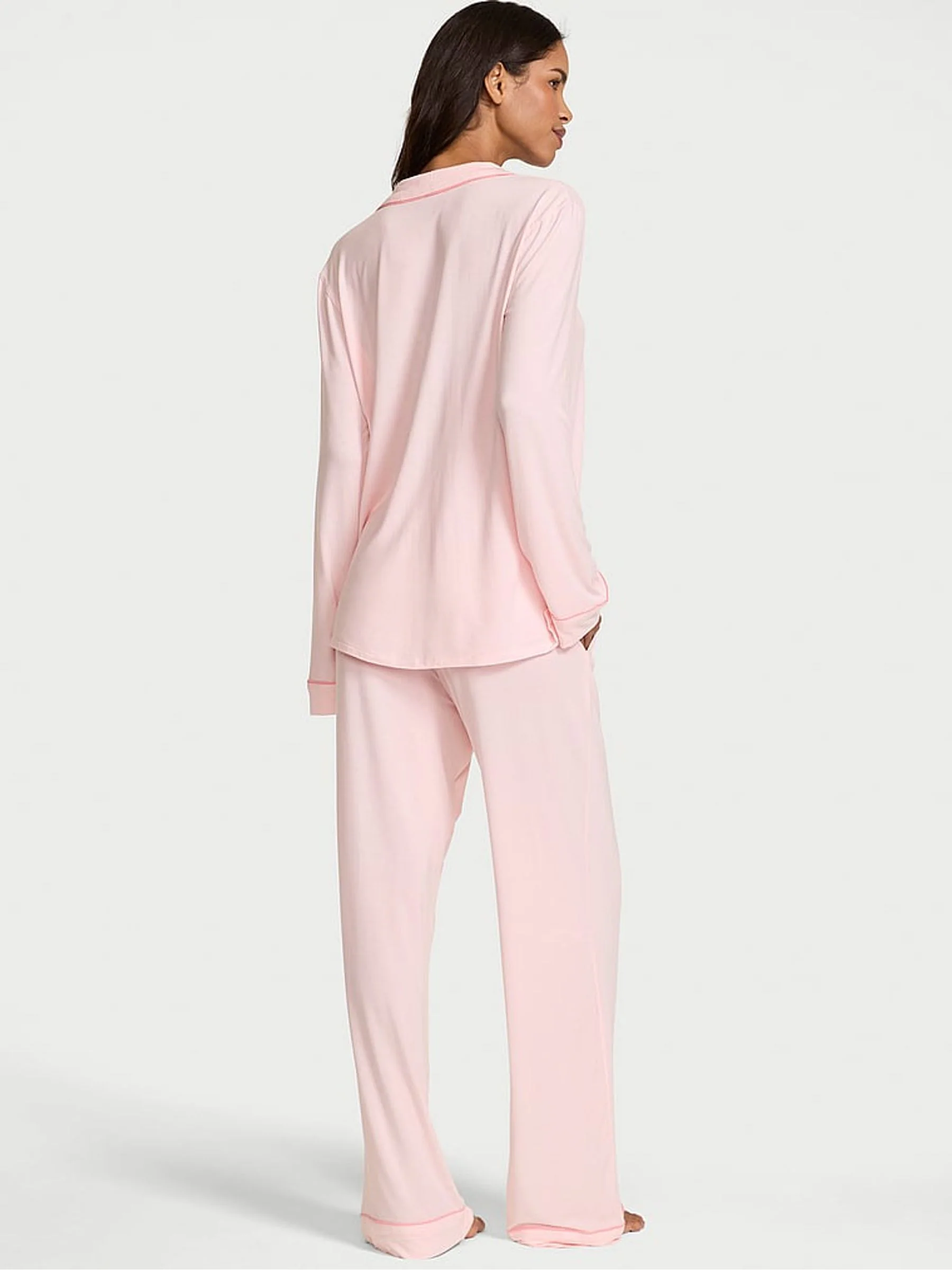 Victoria's Secret Angel Pink Modal Long Pyjamas Set