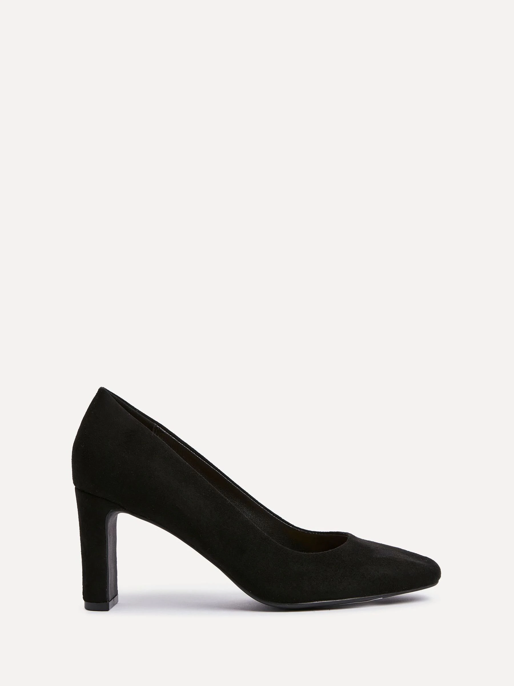 Linzi Black Agenda Block Heel Courts