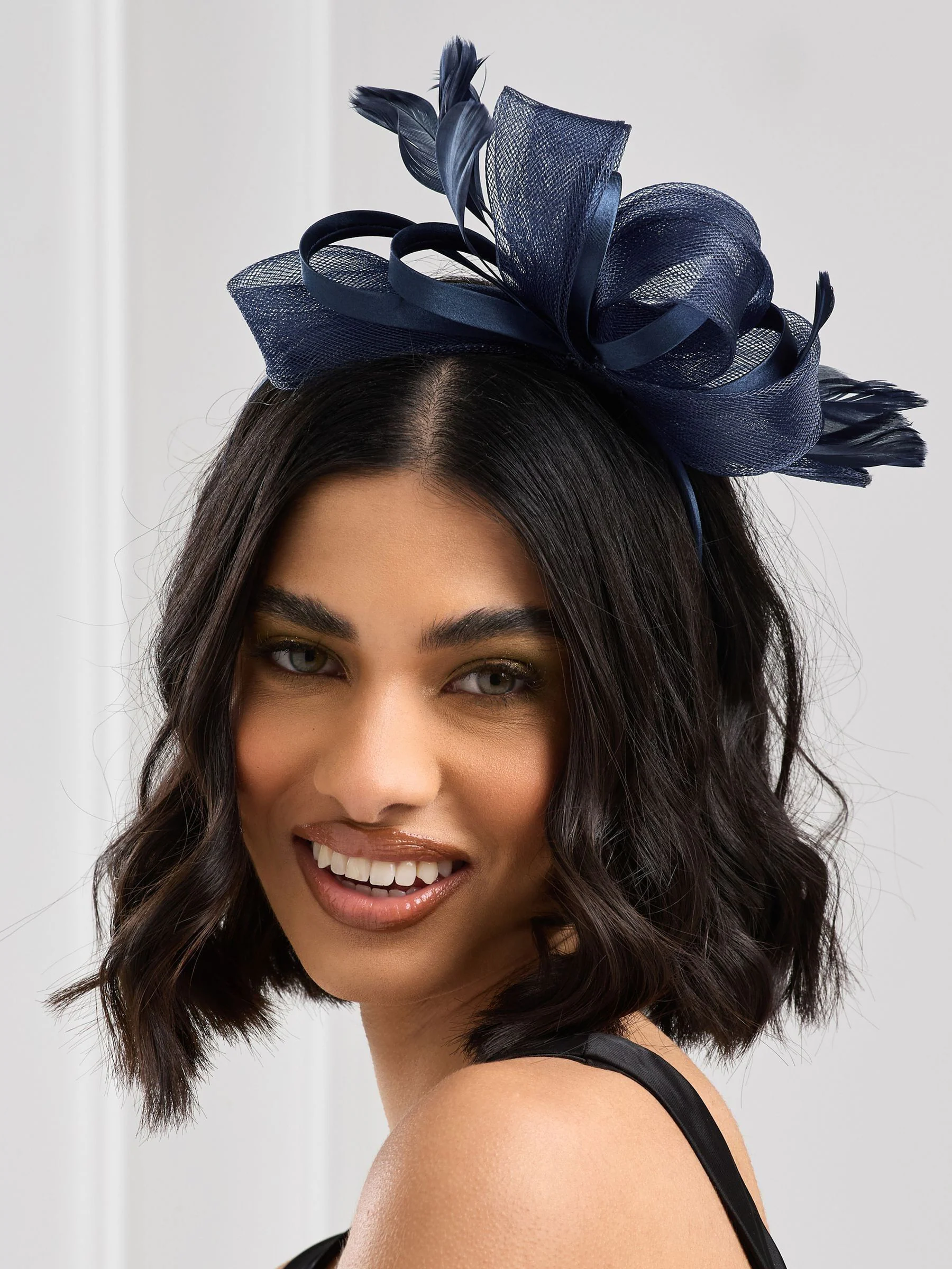 Jon Richard Blue Medium Fascinator Headband