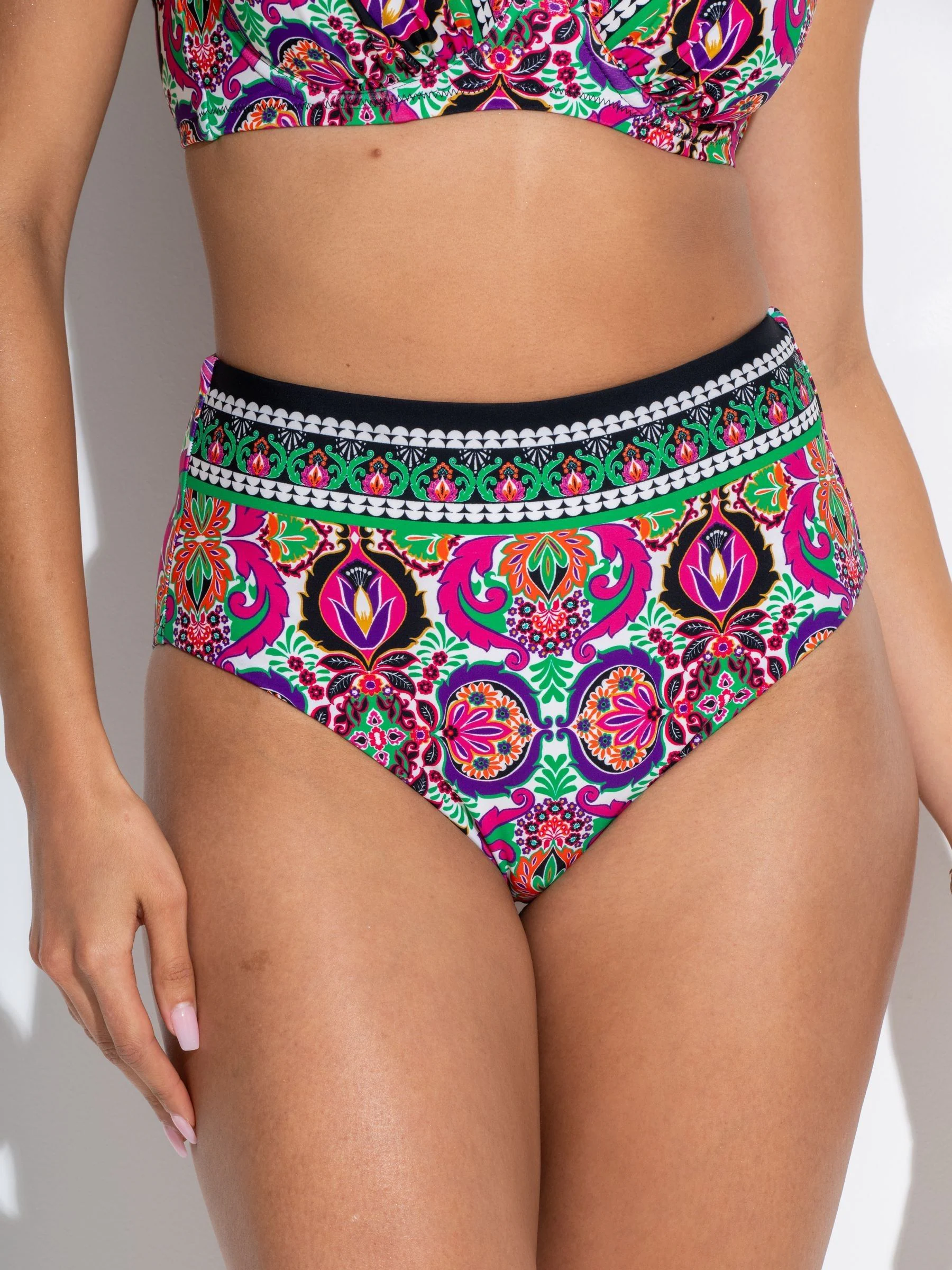 Pour Moi White High Waist Maldives Brief