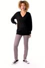 Roman Black V-Neck Long Sleeve Jumper