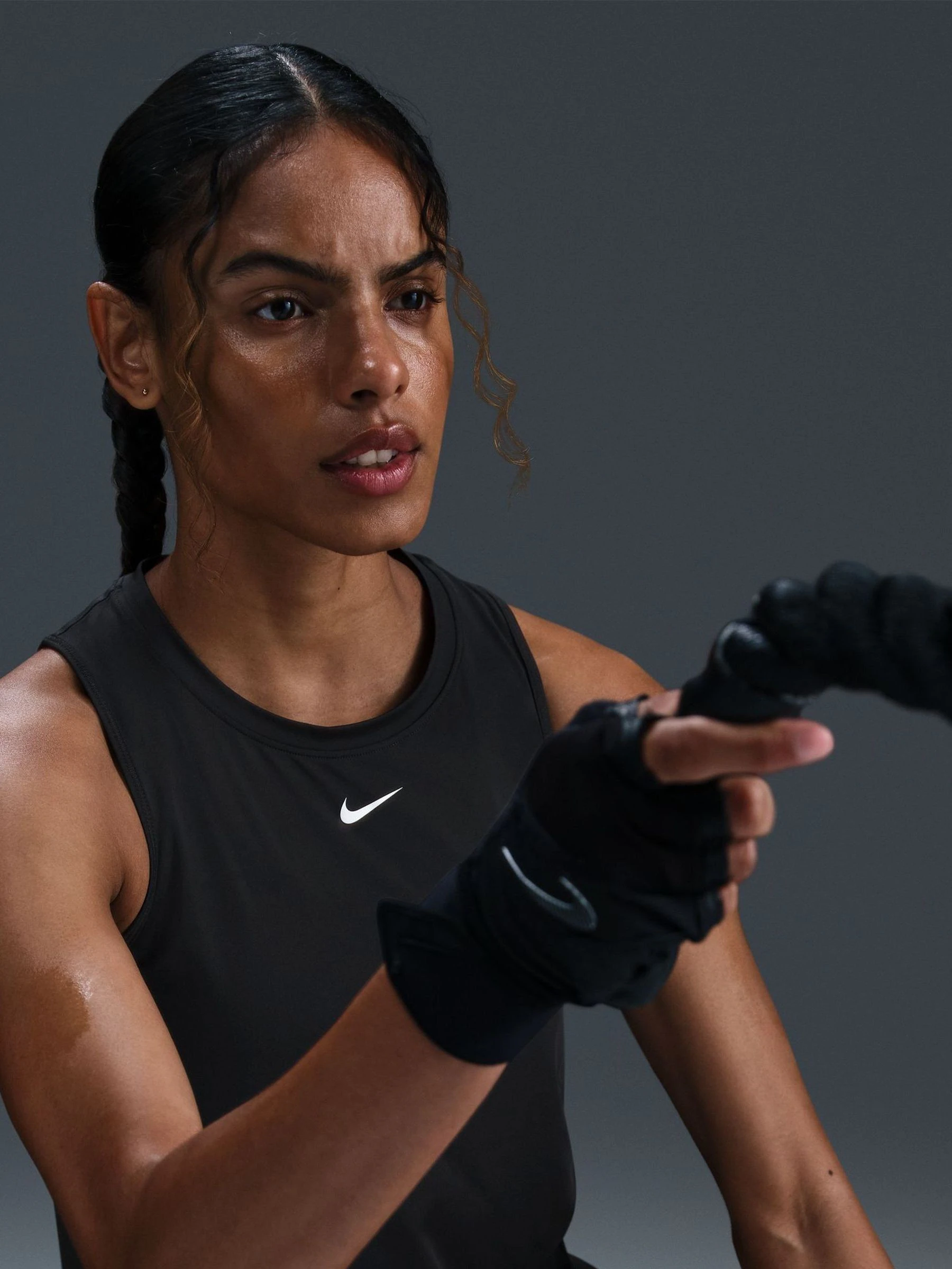 Nike Black One Dri-FIT Tank Vest Top