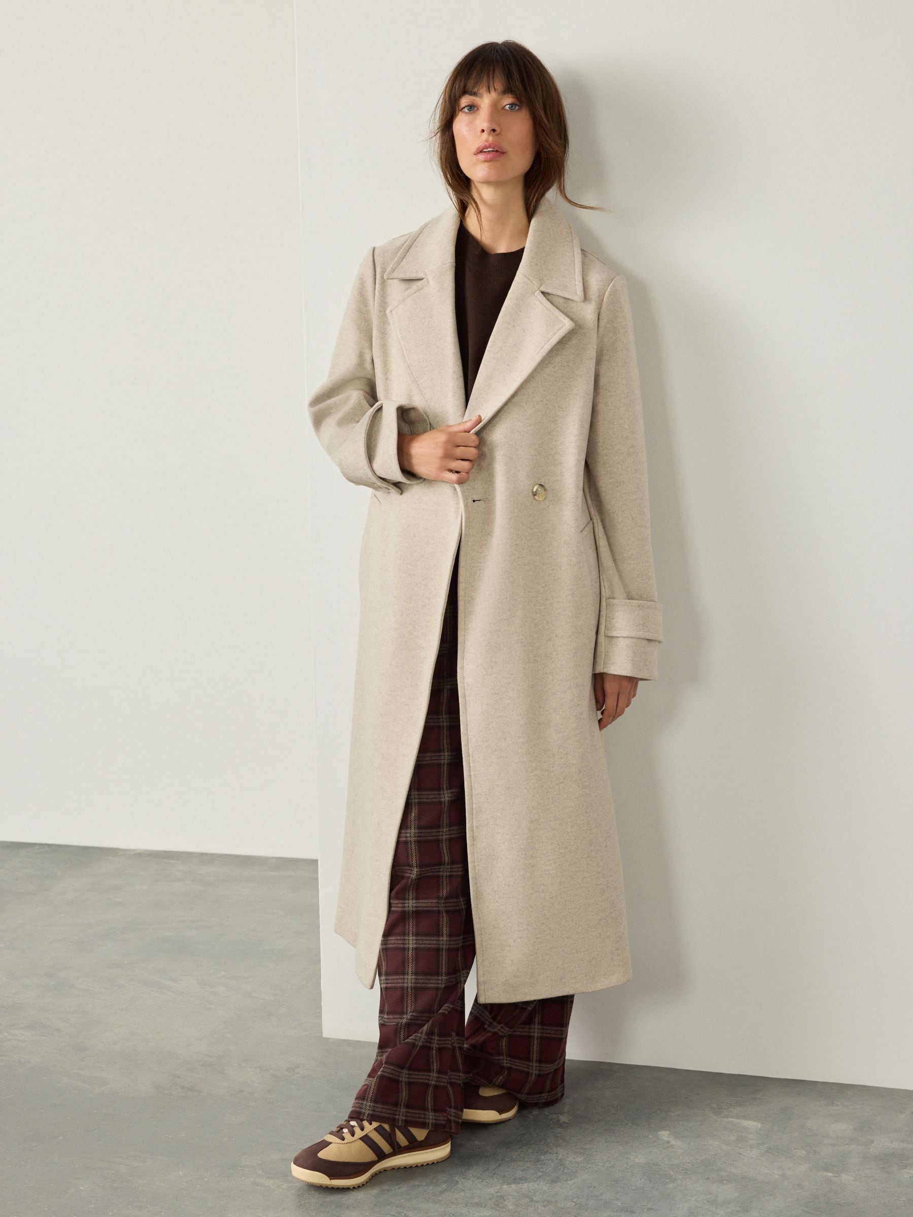 Cream Long Maxi Coat