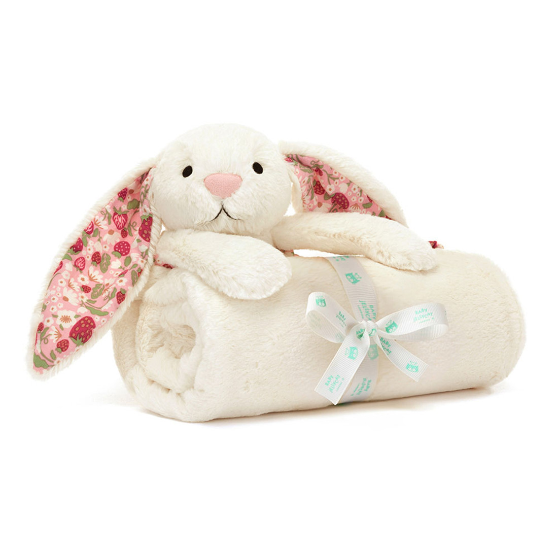 Blossom Cream Bunny 'Berry' Blankie