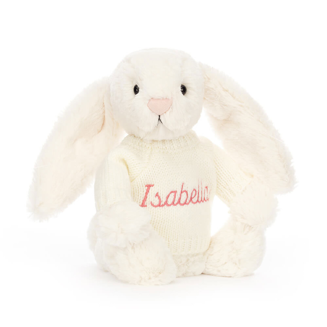 Bashful Cream Bunny with Personalised Cream Jumper