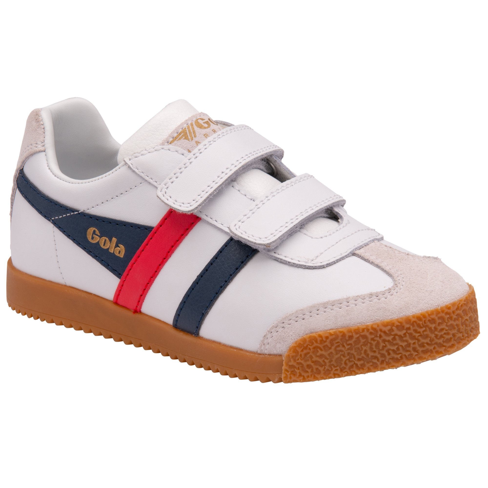Gola Classics Kids' Harrier Leather Strap Trainers
