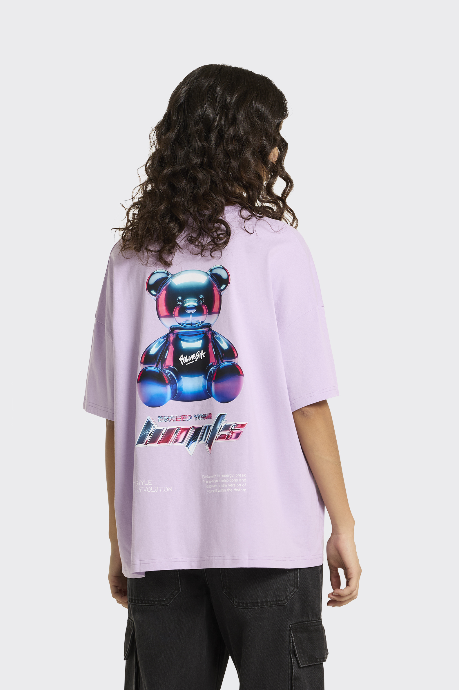 Camiseta Casual Polinesia Rave Digital Mujer