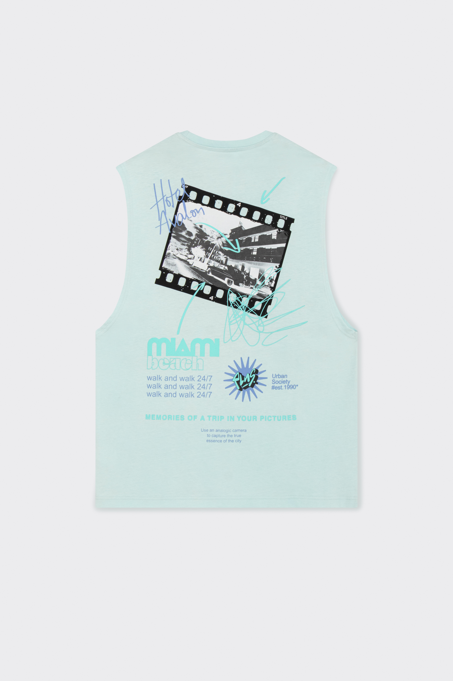 Camiseta Sin Mangas Polinesia Photoprint Hombre