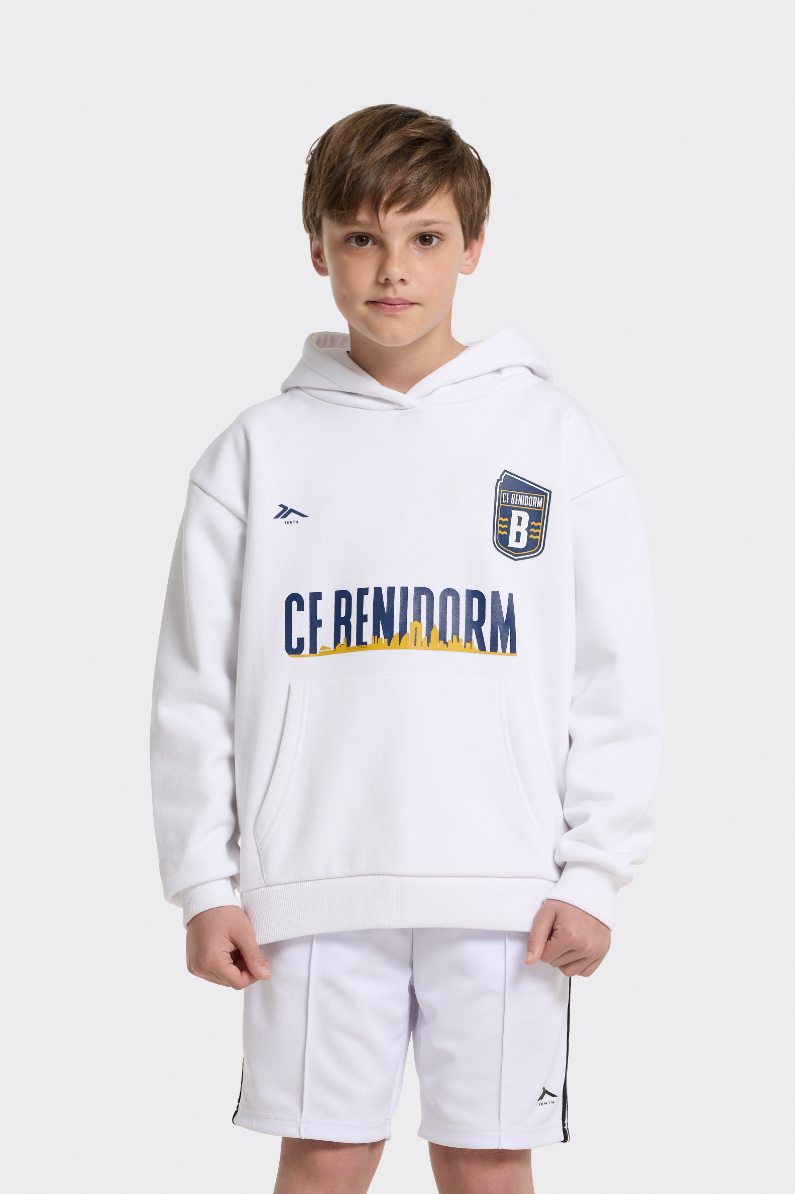 Sudadera C.f Benidorm Tenth Capucha Niño
