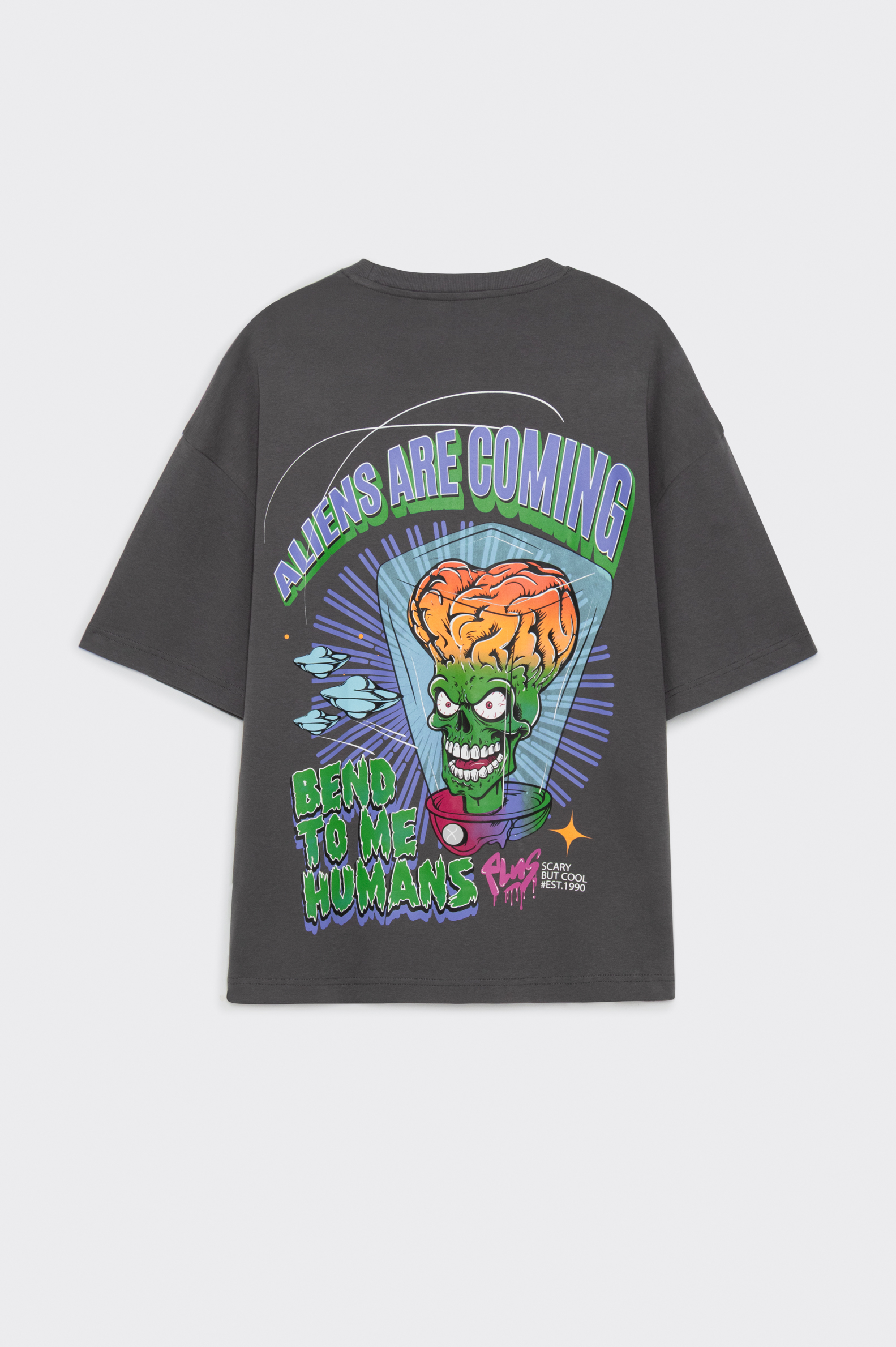 Camiseta Casual Polinesia Ugly Cartoon Hombre