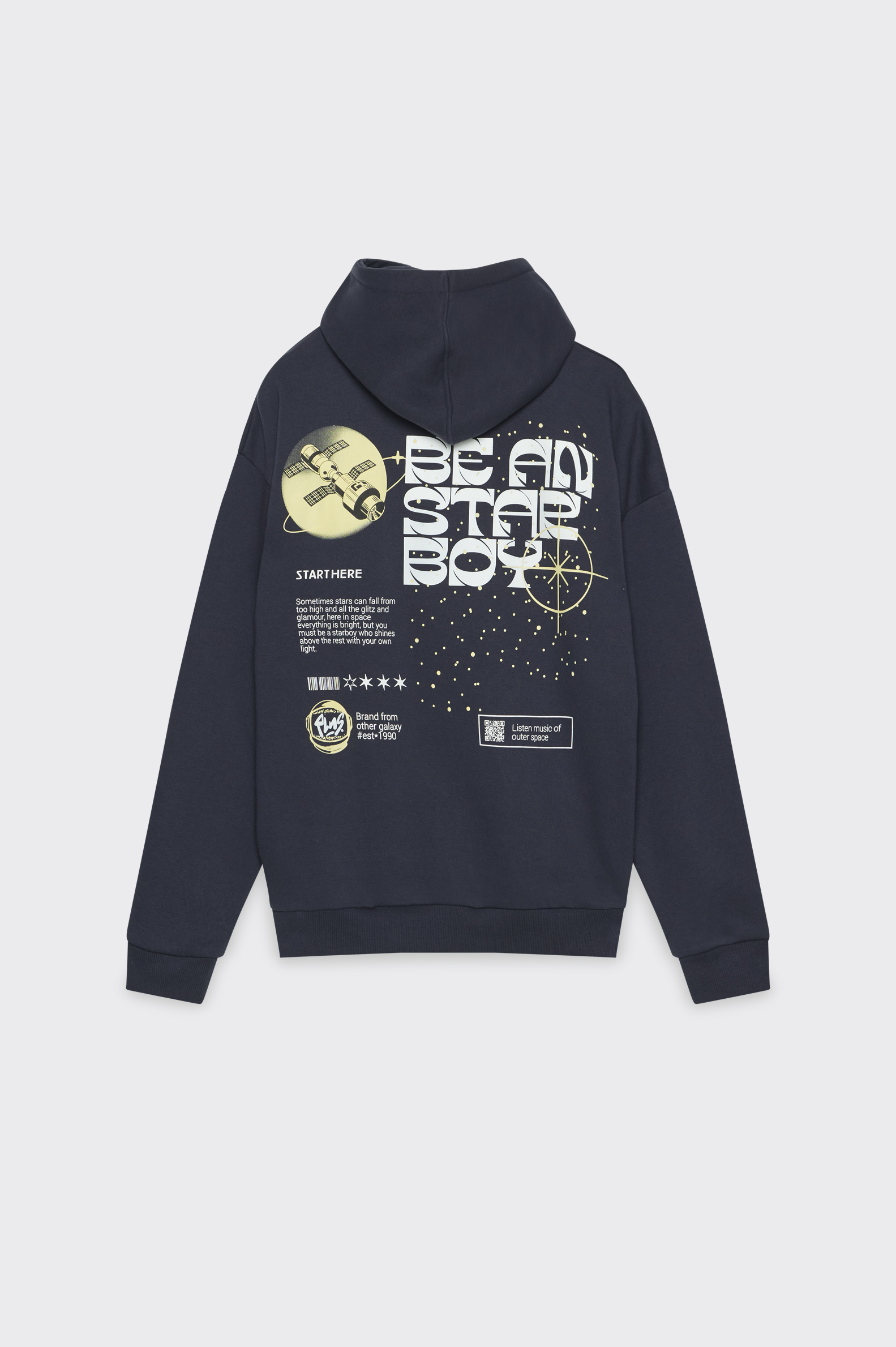 Sudadera Casual Polinesia Capucha Space Hombre