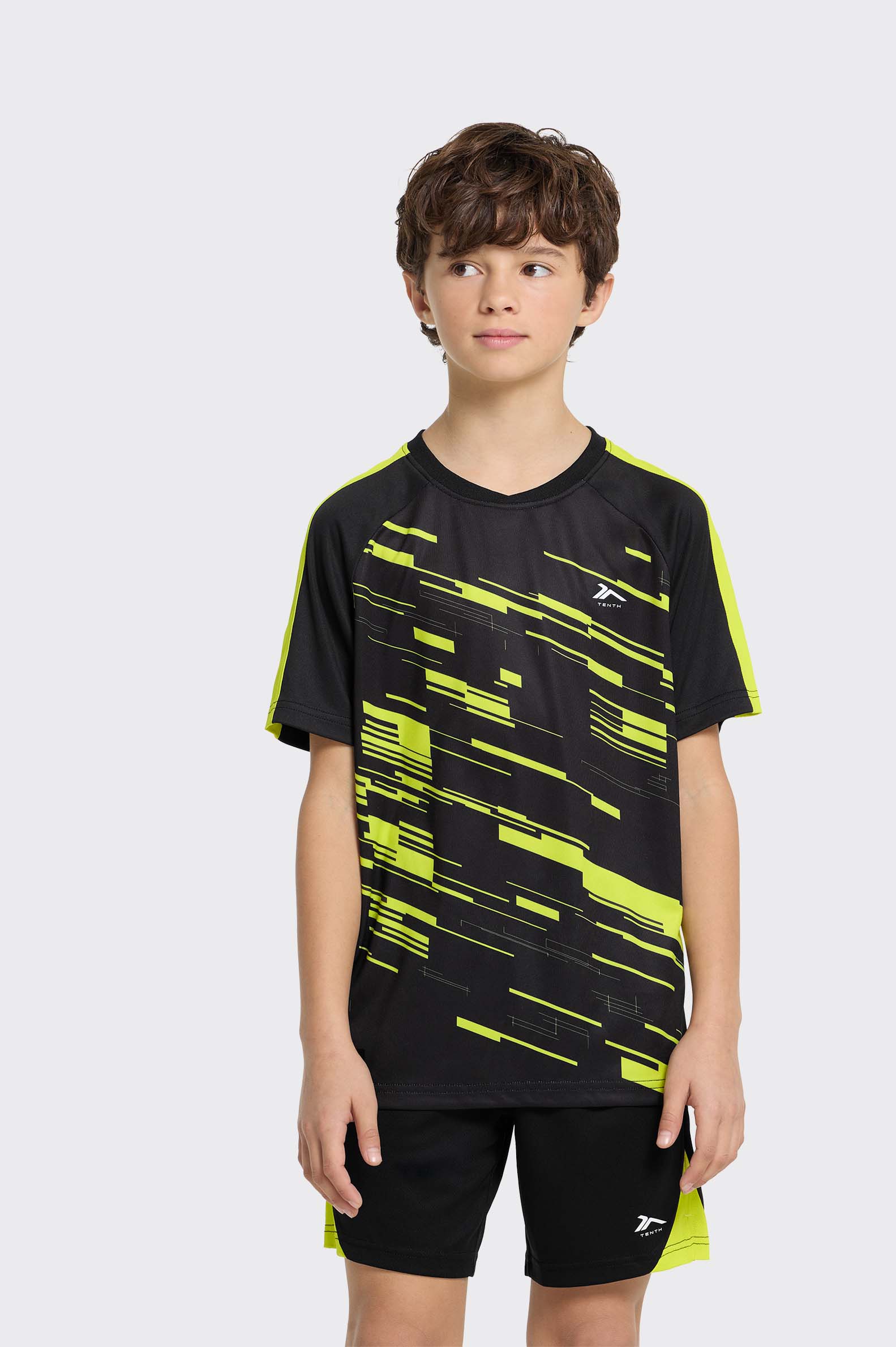 Camiseta Fútbol Tenth Aop Fluor Niño