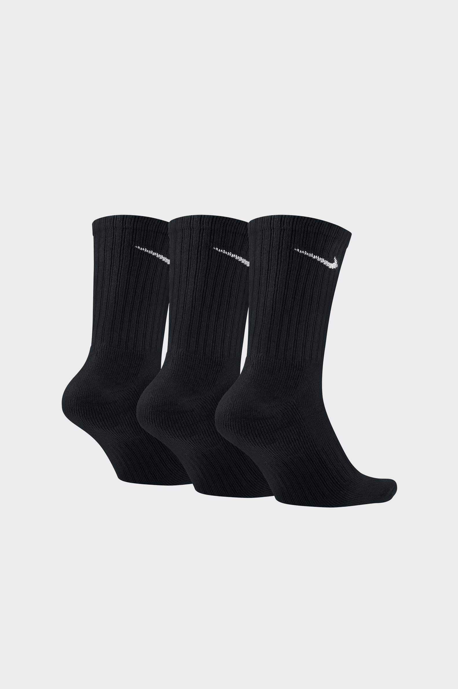 Calcetin Nike Crew Cushioned 3ppk Value Black Pack De 3