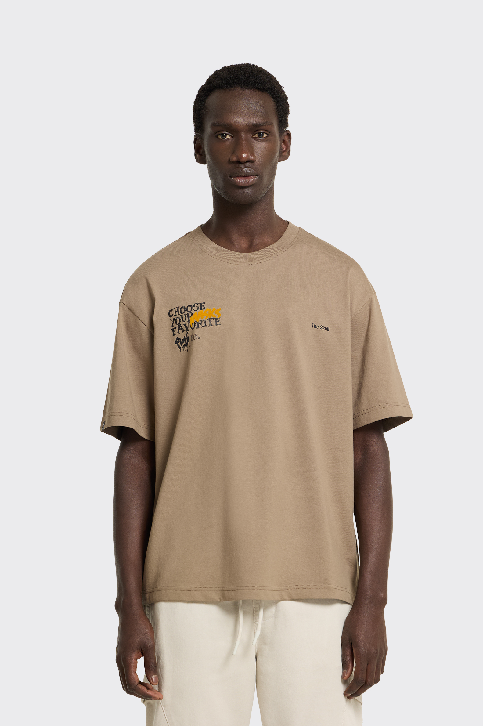 Camiseta Casual Polinesia Halloween Hombre